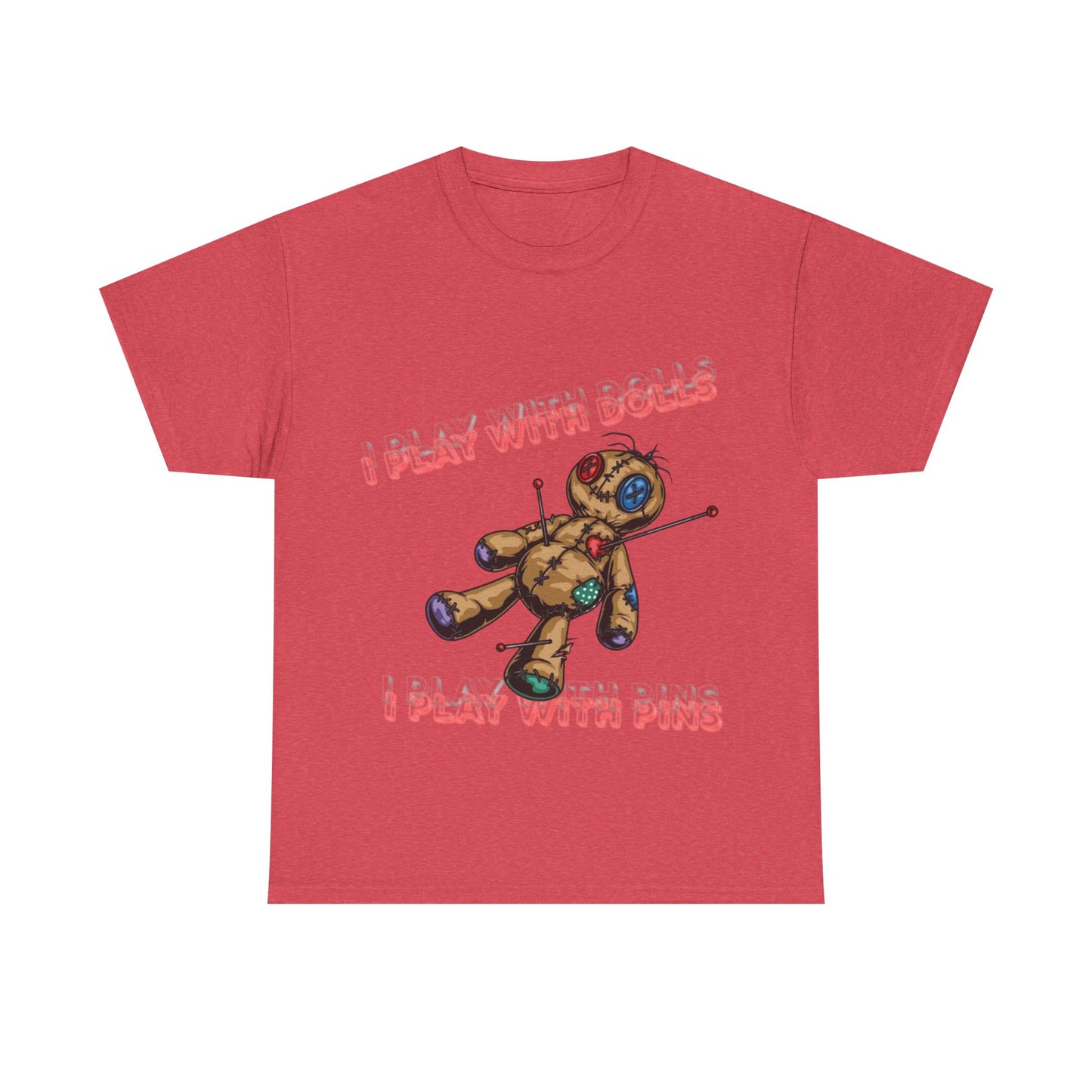 Voodoo Doll Tee - I Play with Dolls, Unisex Casual Shirt, Unique Graphic Tee, Quirky Gift, Comfortable Cotton T-Shirt