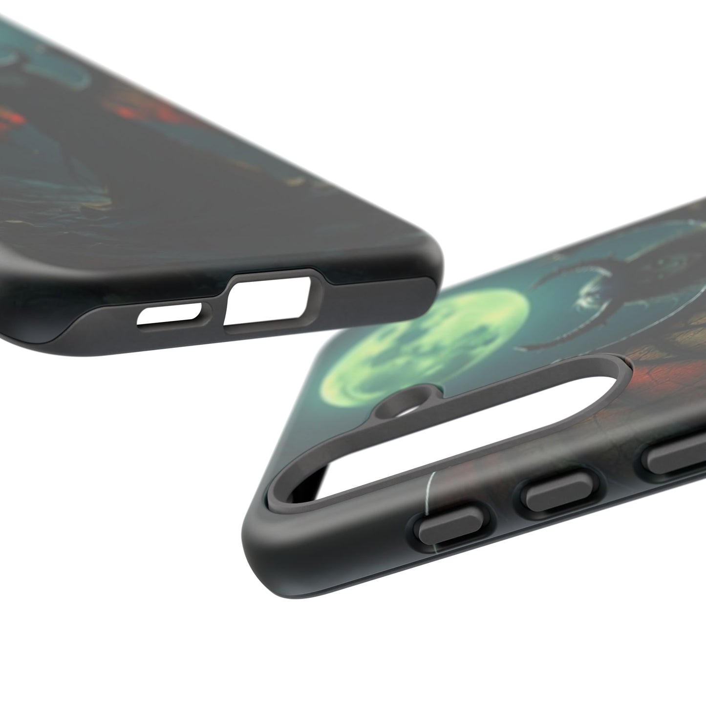 Gothic Phone Case Featuring Enigmatic Creature - Perfect for Halloween, Spooky Aesthetics, Witchy Gifts, Artistic Protection