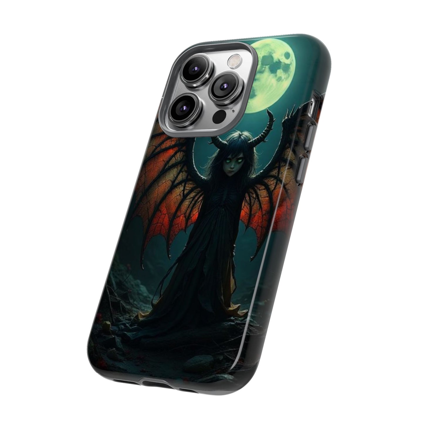 Gothic Phone Case Featuring Enigmatic Creature - Perfect for Halloween, Spooky Aesthetics, Witchy Gifts, Artistic Protection