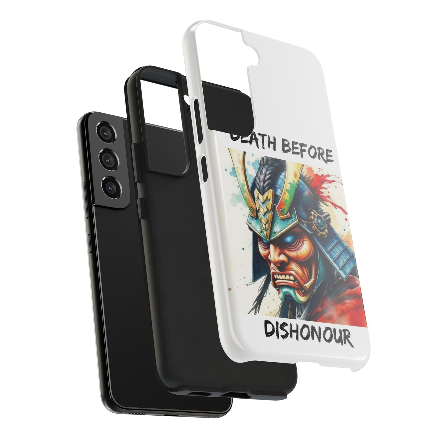 Samurai Inspired Tough Phone Case - 'Death Before Dishonour'