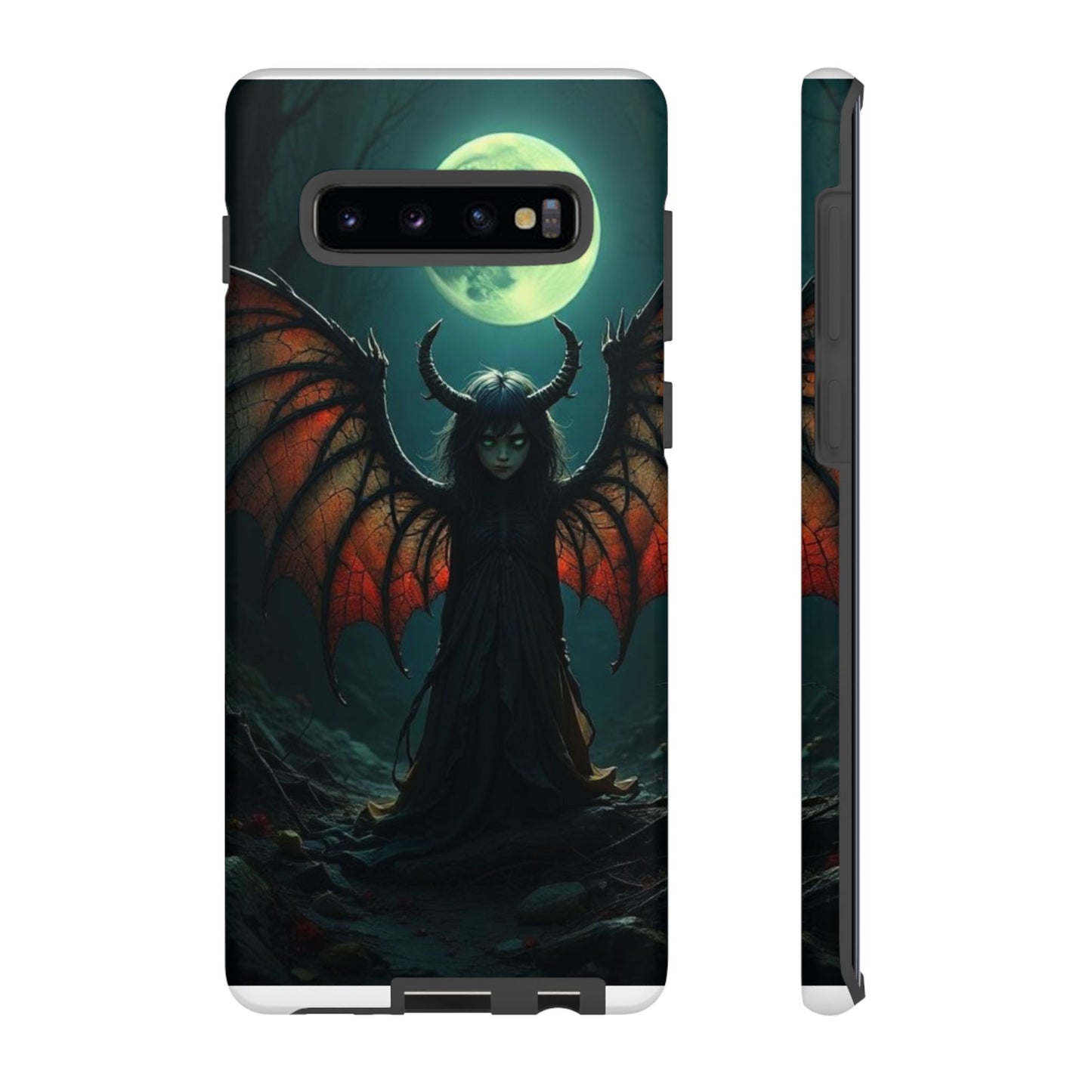 Gothic Phone Case Featuring Enigmatic Creature - Perfect for Halloween, Spooky Aesthetics, Witchy Gifts, Artistic Protection