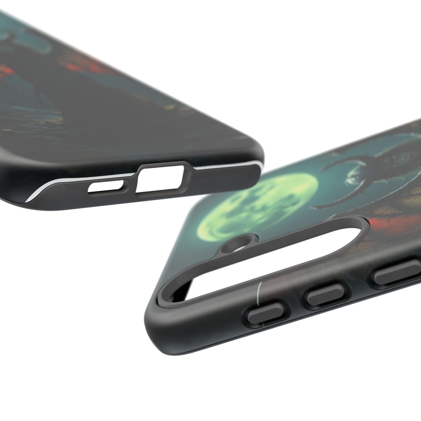 Gothic Phone Case Featuring Enigmatic Creature - Perfect for Halloween, Spooky Aesthetics, Witchy Gifts, Artistic Protection