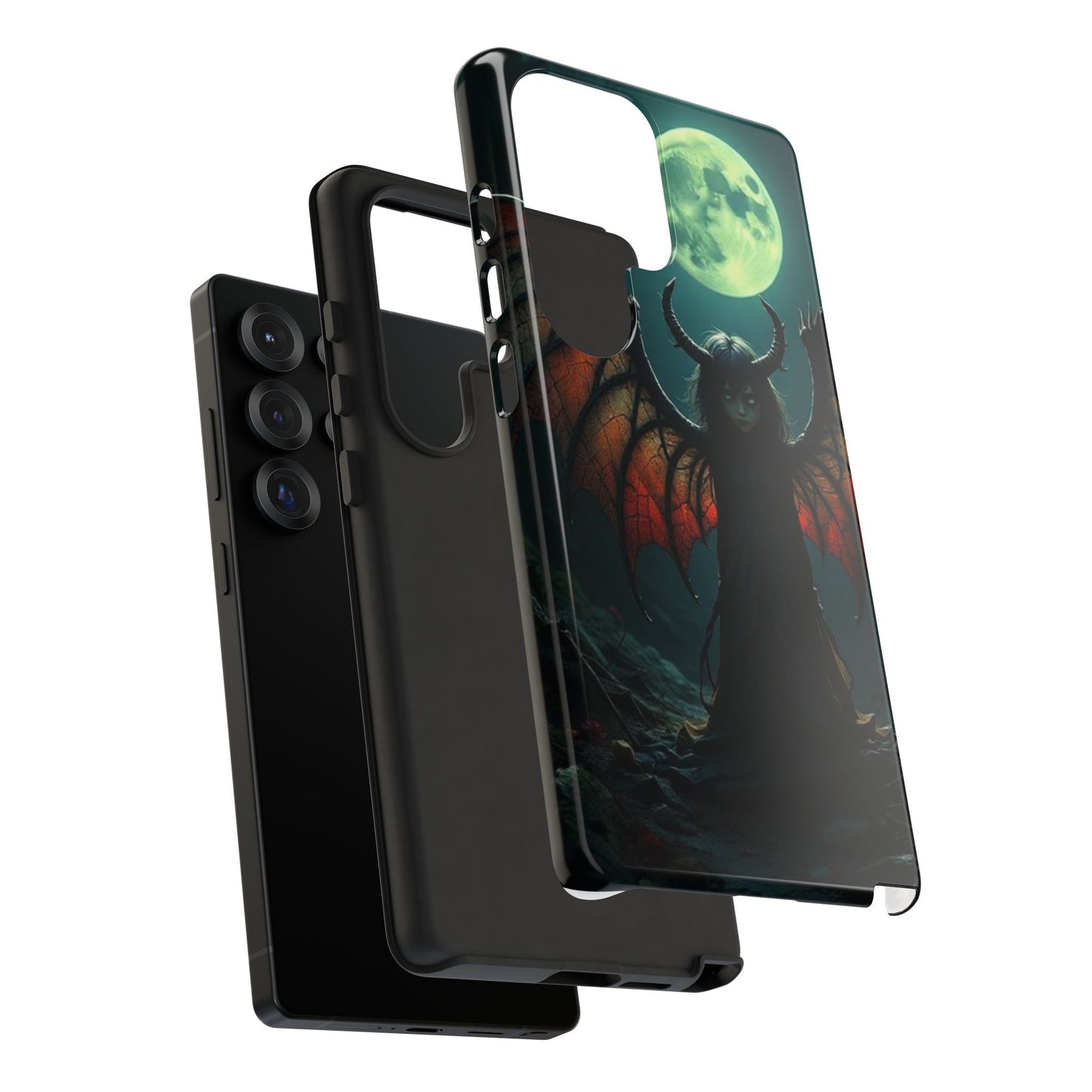 Gothic Phone Case Featuring Enigmatic Creature - Perfect for Halloween, Spooky Aesthetics, Witchy Gifts, Artistic Protection