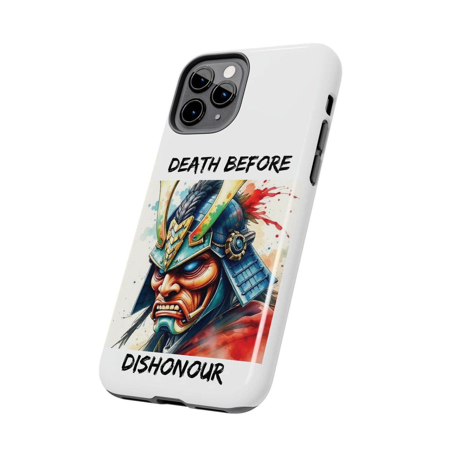 Samurai Inspired Tough Phone Case - 'Death Before Dishonour'
