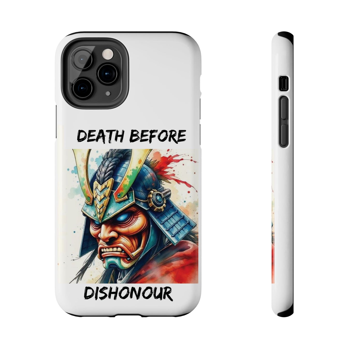 Samurai Inspired Tough Phone Case - 'Death Before Dishonour'