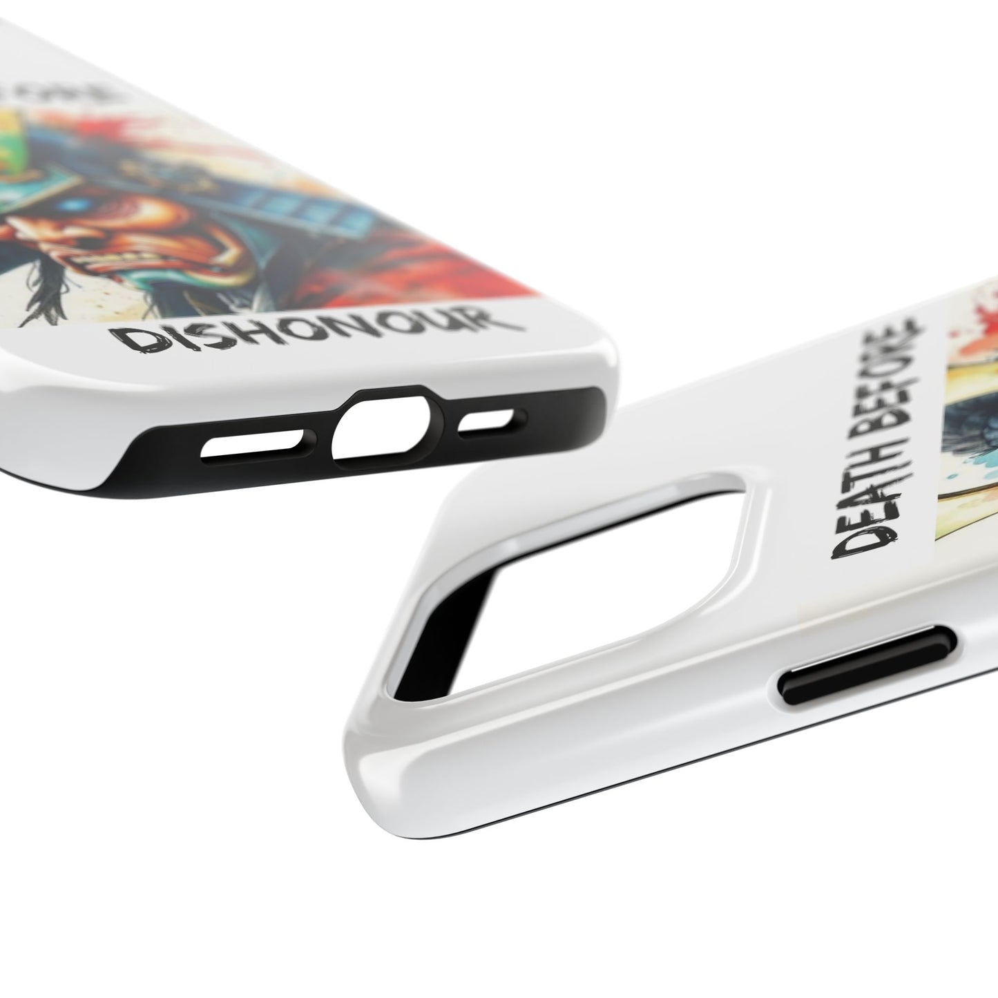 Samurai Inspired Tough Phone Case - 'Death Before Dishonour'