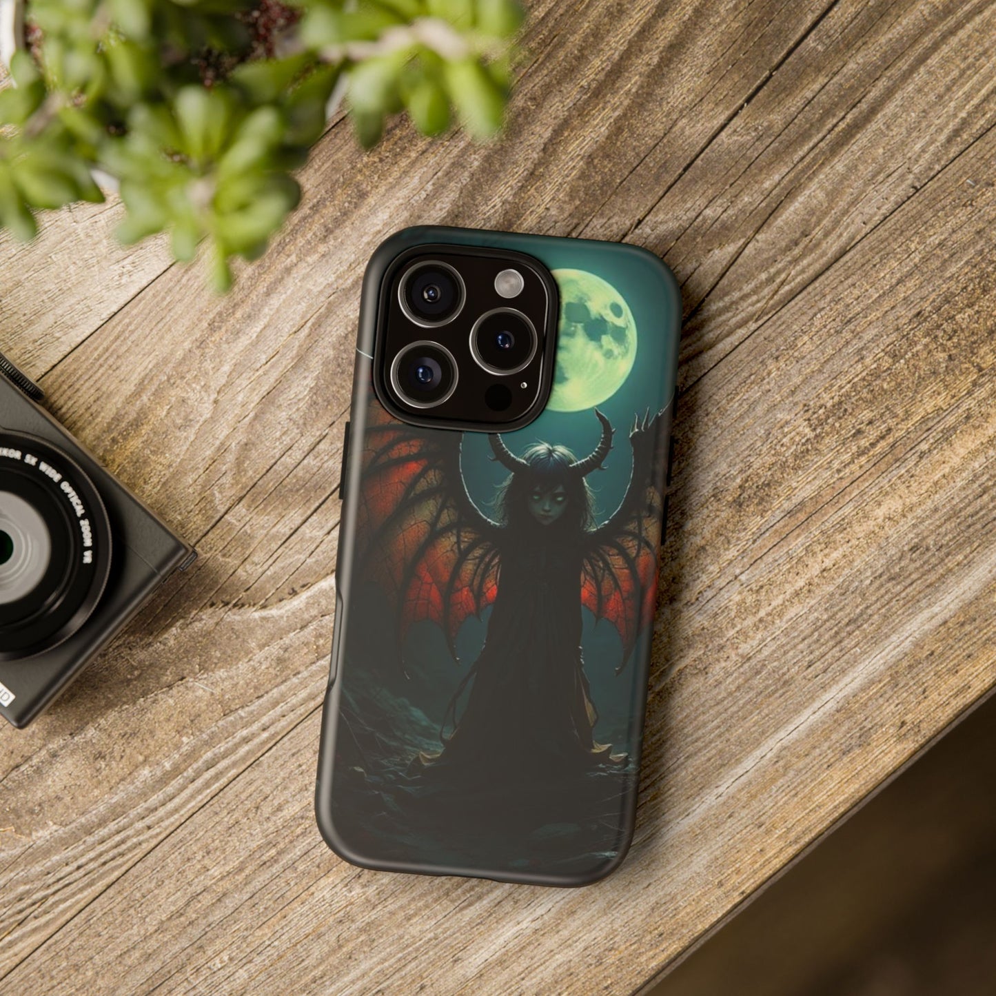 Gothic Phone Case Featuring Enigmatic Creature - Perfect for Halloween, Spooky Aesthetics, Witchy Gifts, Artistic Protection