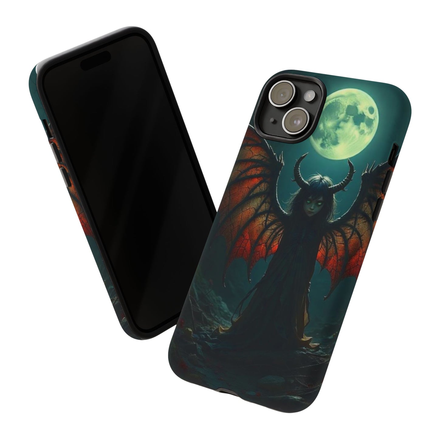 Gothic Phone Case Featuring Enigmatic Creature - Perfect for Halloween, Spooky Aesthetics, Witchy Gifts, Artistic Protection