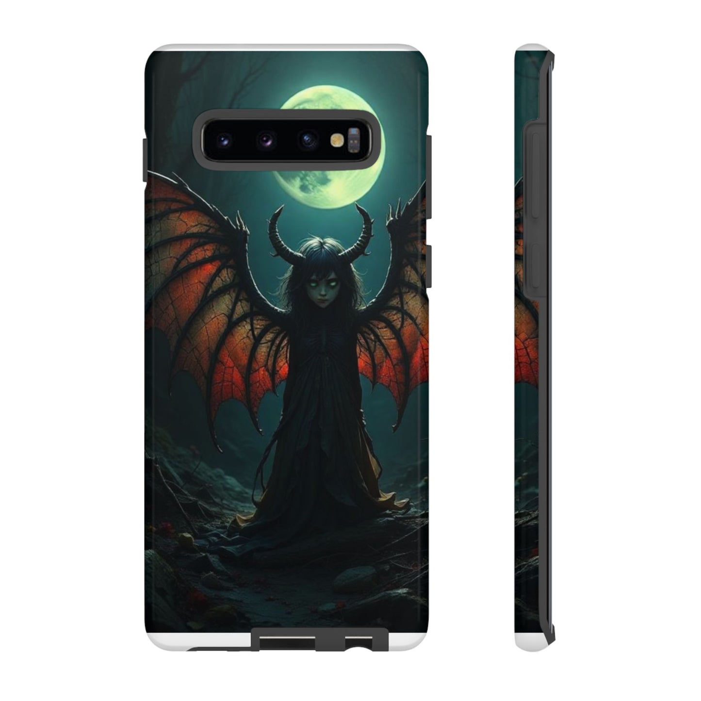 Gothic Phone Case Featuring Enigmatic Creature - Perfect for Halloween, Spooky Aesthetics, Witchy Gifts, Artistic Protection