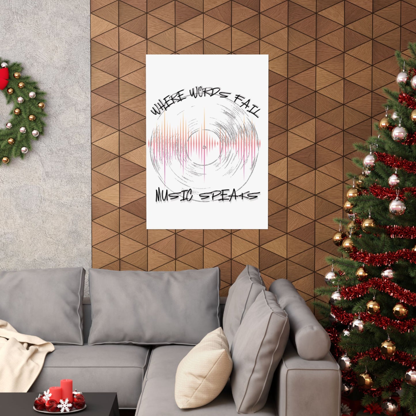 Inspirational Music Poster, Wall Art, Gift for Musicians, Music Room Decor, Quote Wall Decor, Home Office Decoration