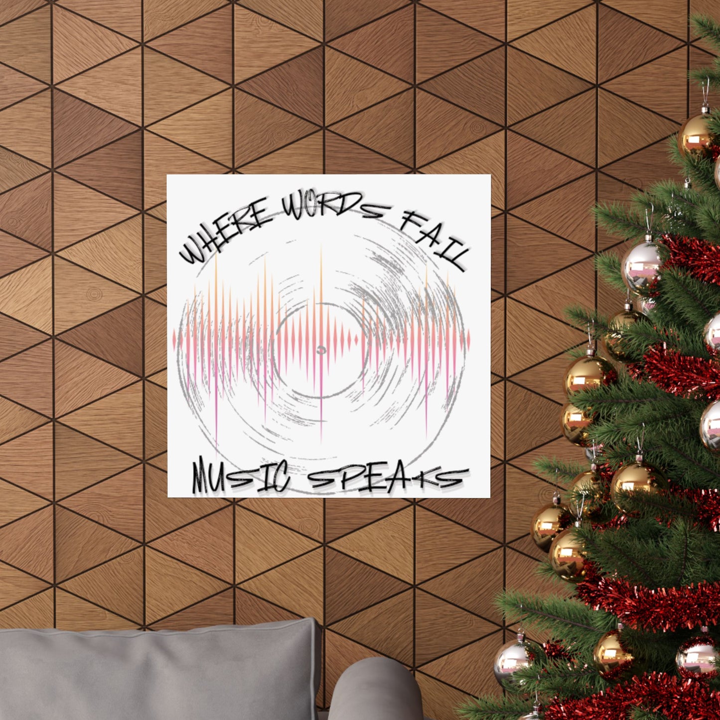 Inspirational Music Poster, Wall Art, Gift for Musicians, Music Room Decor, Quote Wall Decor, Home Office Decoration