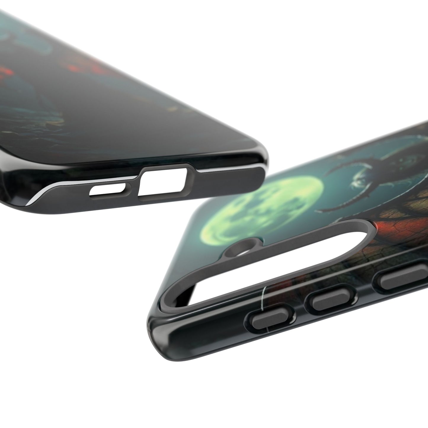 Gothic Phone Case Featuring Enigmatic Creature - Perfect for Halloween, Spooky Aesthetics, Witchy Gifts, Artistic Protection
