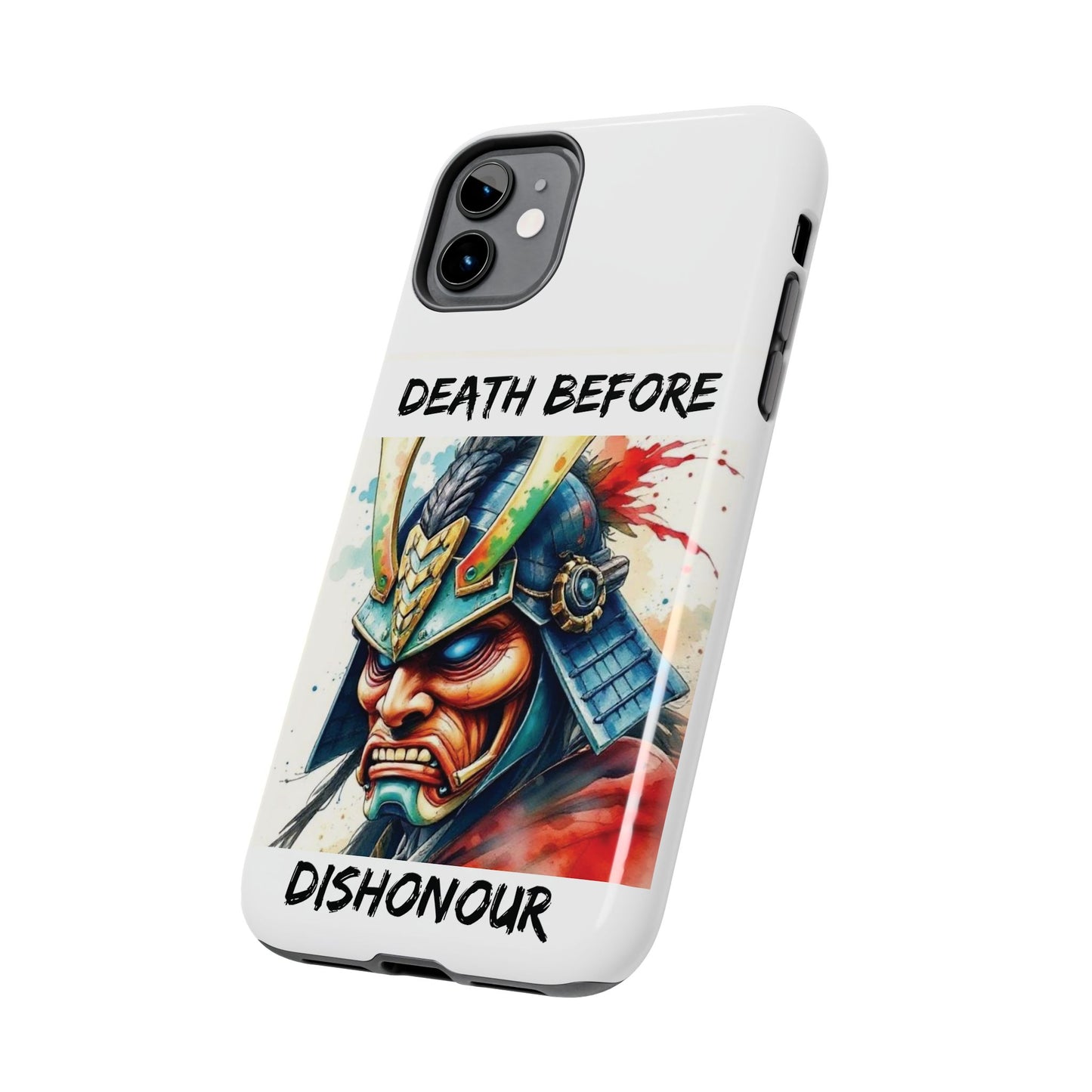Samurai Inspired Tough Phone Case - 'Death Before Dishonour'