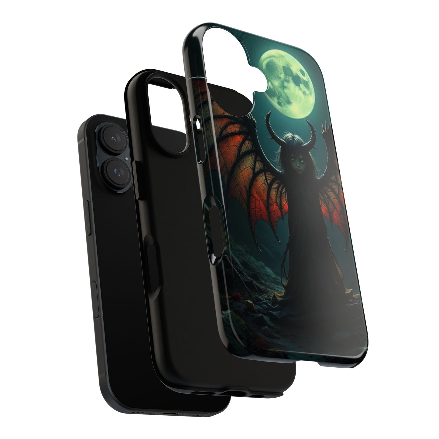 Gothic Phone Case Featuring Enigmatic Creature - Perfect for Halloween, Spooky Aesthetics, Witchy Gifts, Artistic Protection