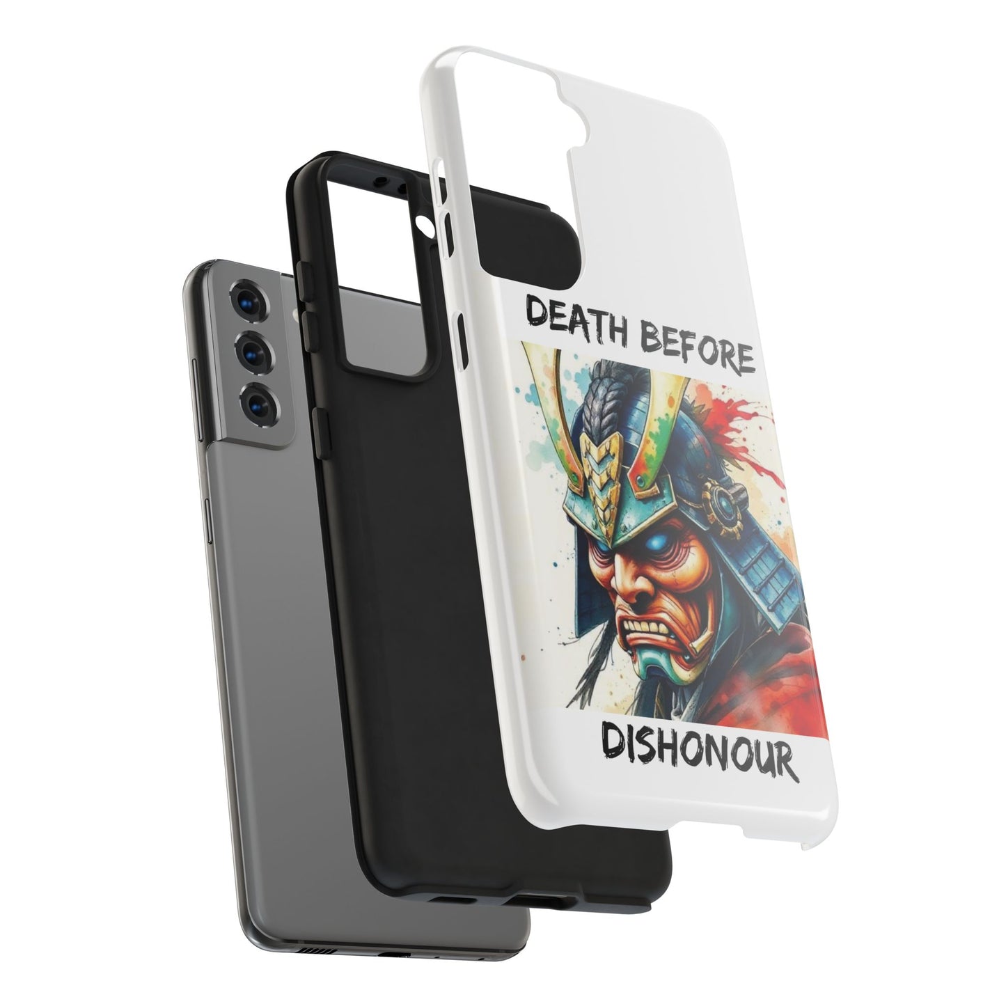 Samurai Inspired Tough Phone Case - 'Death Before Dishonour'