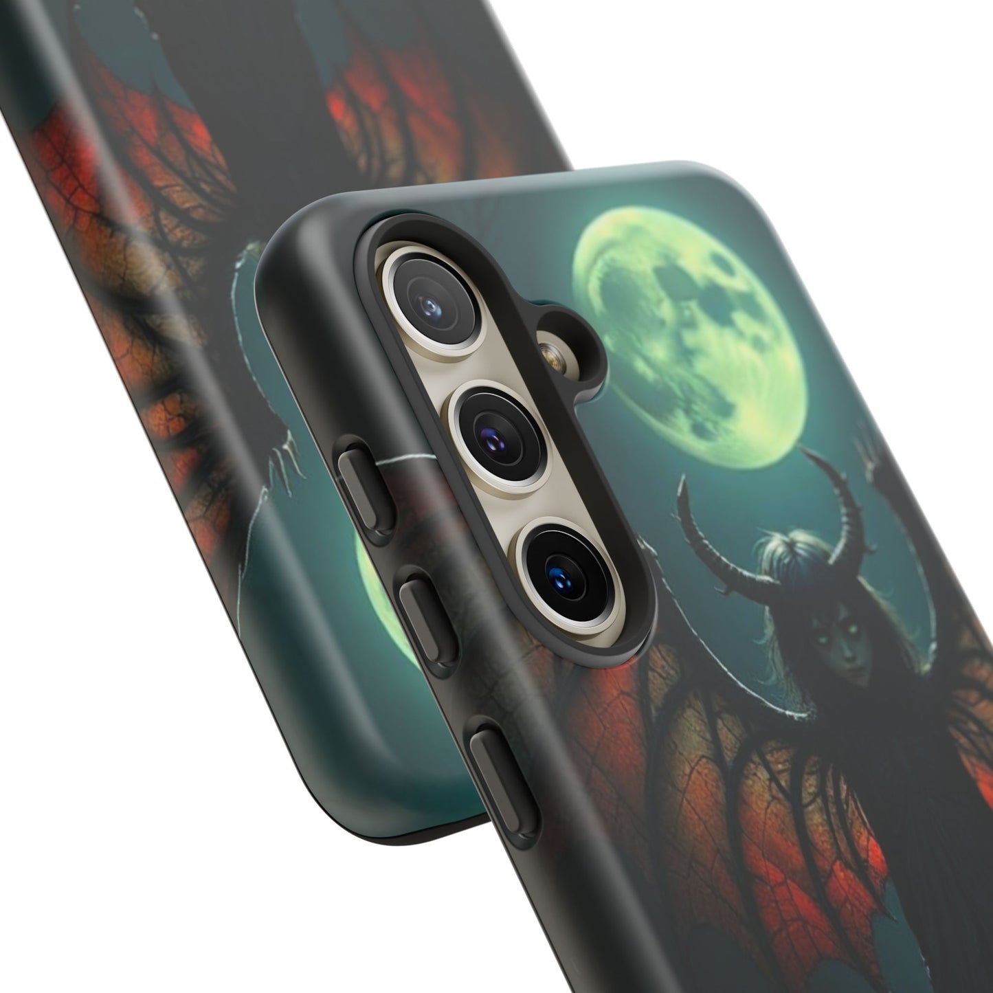 Gothic Phone Case Featuring Enigmatic Creature - Perfect for Halloween, Spooky Aesthetics, Witchy Gifts, Artistic Protection