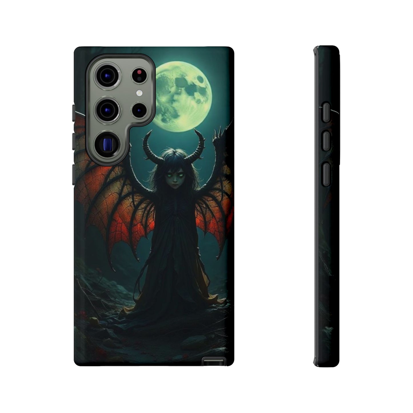 Gothic Phone Case Featuring Enigmatic Creature - Perfect for Halloween, Spooky Aesthetics, Witchy Gifts, Artistic Protection