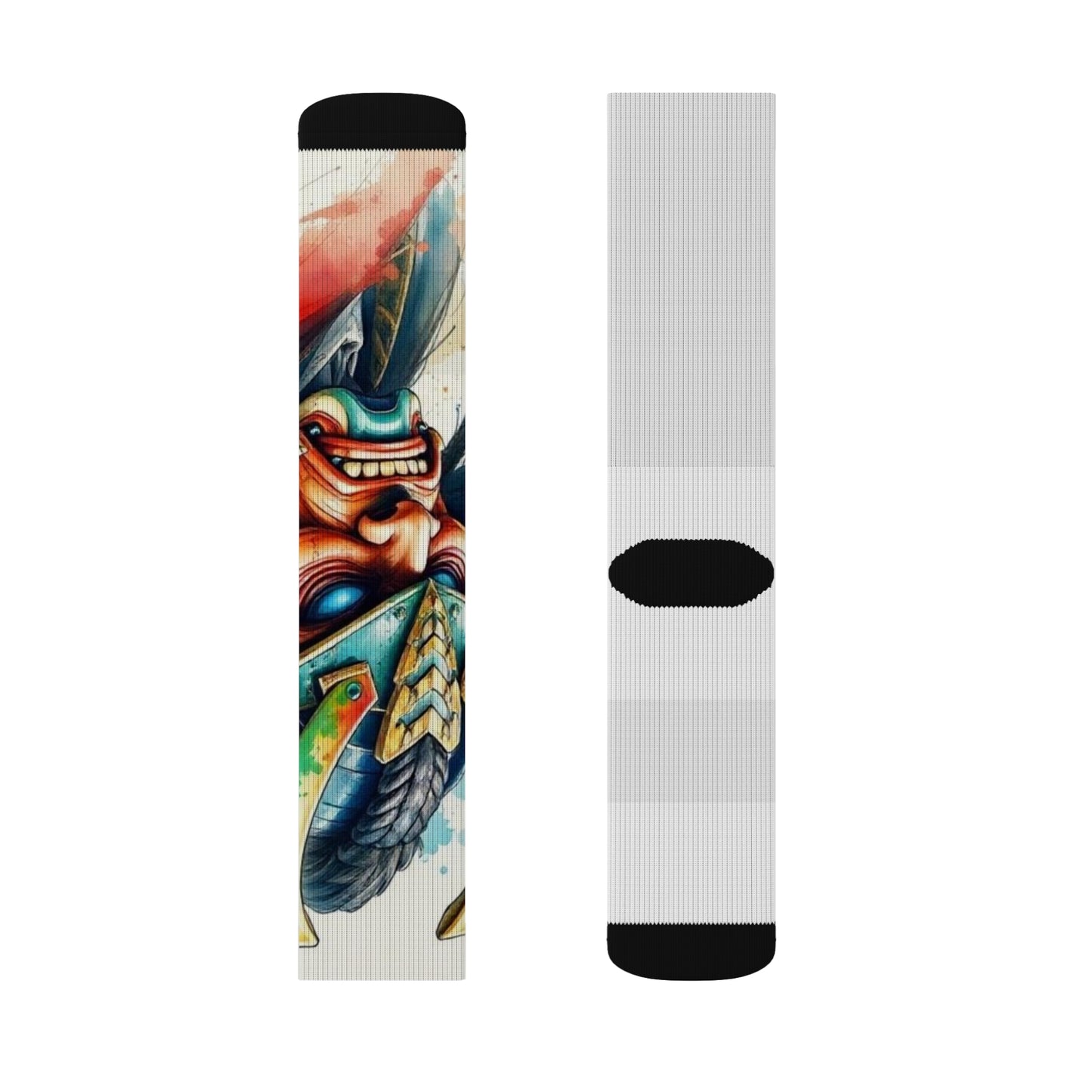 Colorful Sublimation Socks - Unique Art Design for Creative Souls