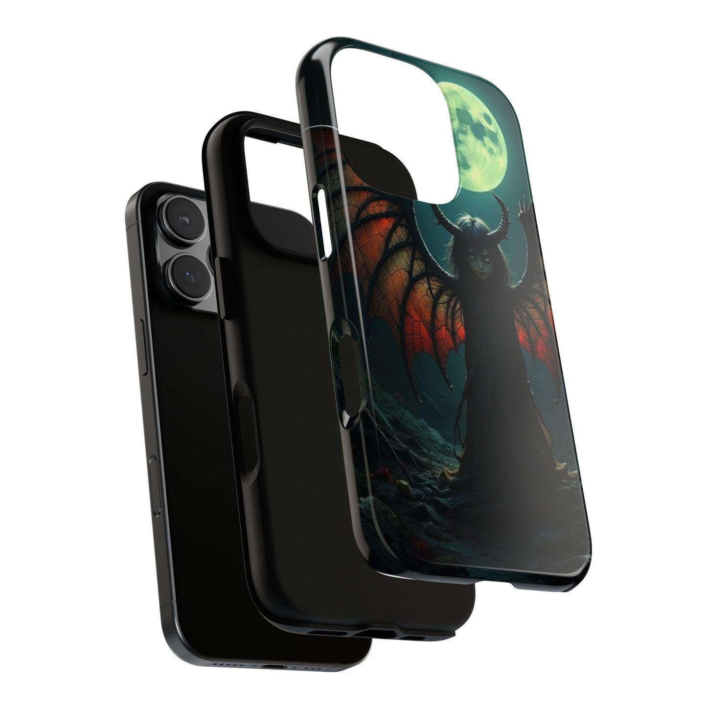 Gothic Phone Case Featuring Enigmatic Creature - Perfect for Halloween, Spooky Aesthetics, Witchy Gifts, Artistic Protection