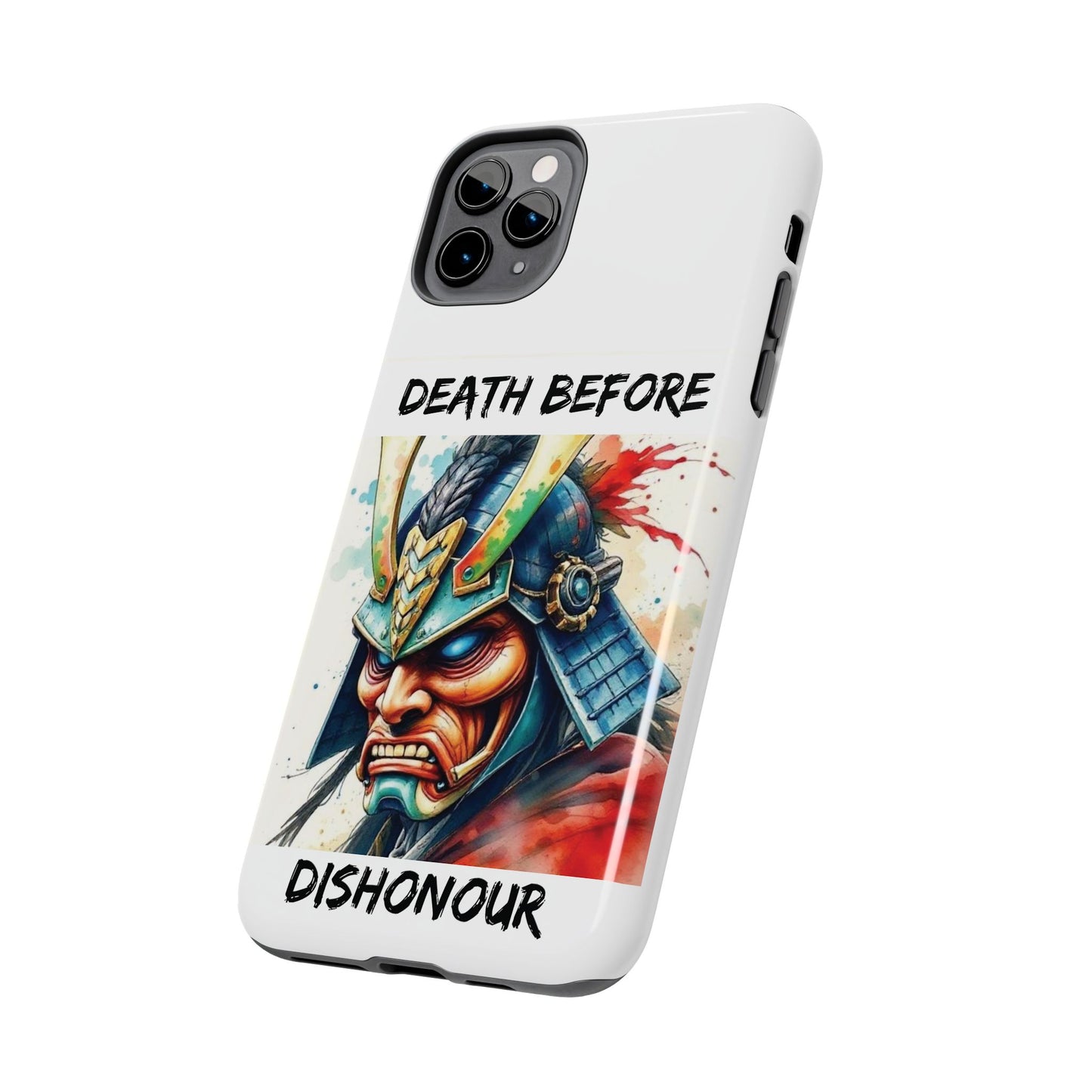 Samurai Inspired Tough Phone Case - 'Death Before Dishonour'