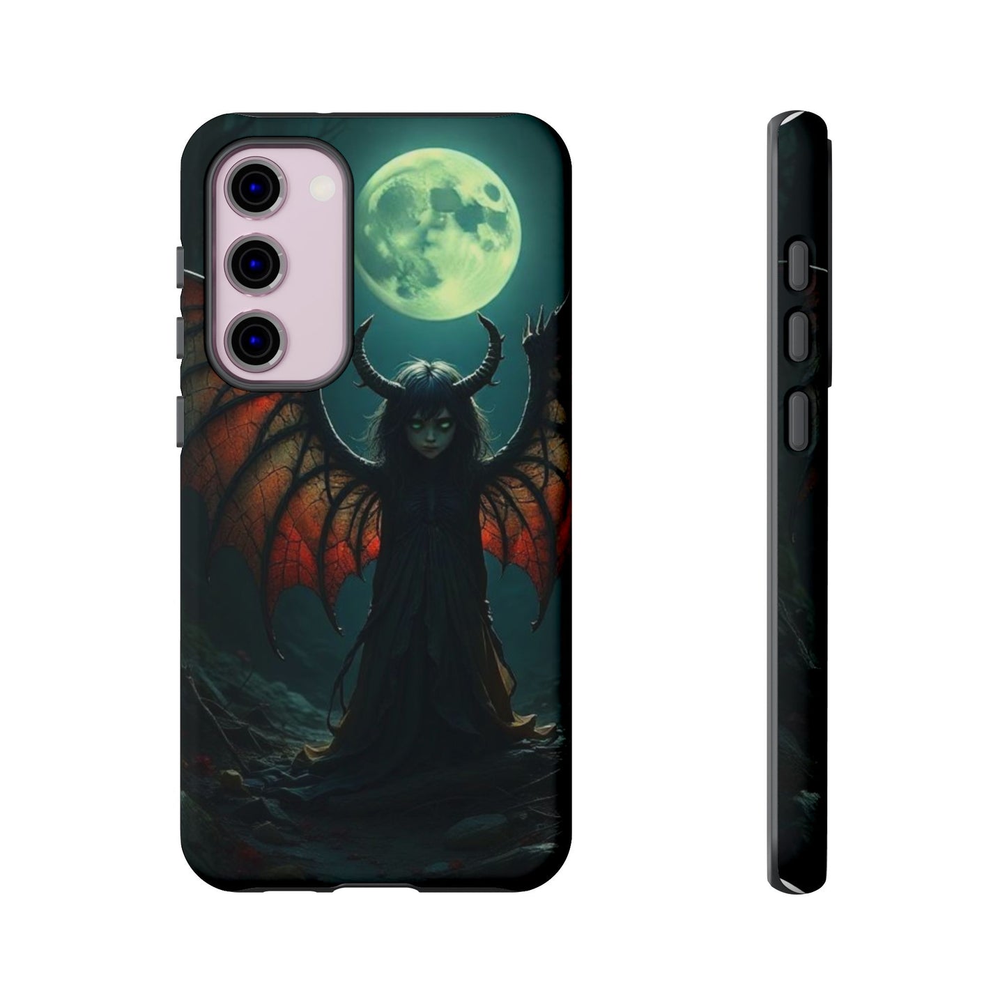 Gothic Phone Case Featuring Enigmatic Creature - Perfect for Halloween, Spooky Aesthetics, Witchy Gifts, Artistic Protection