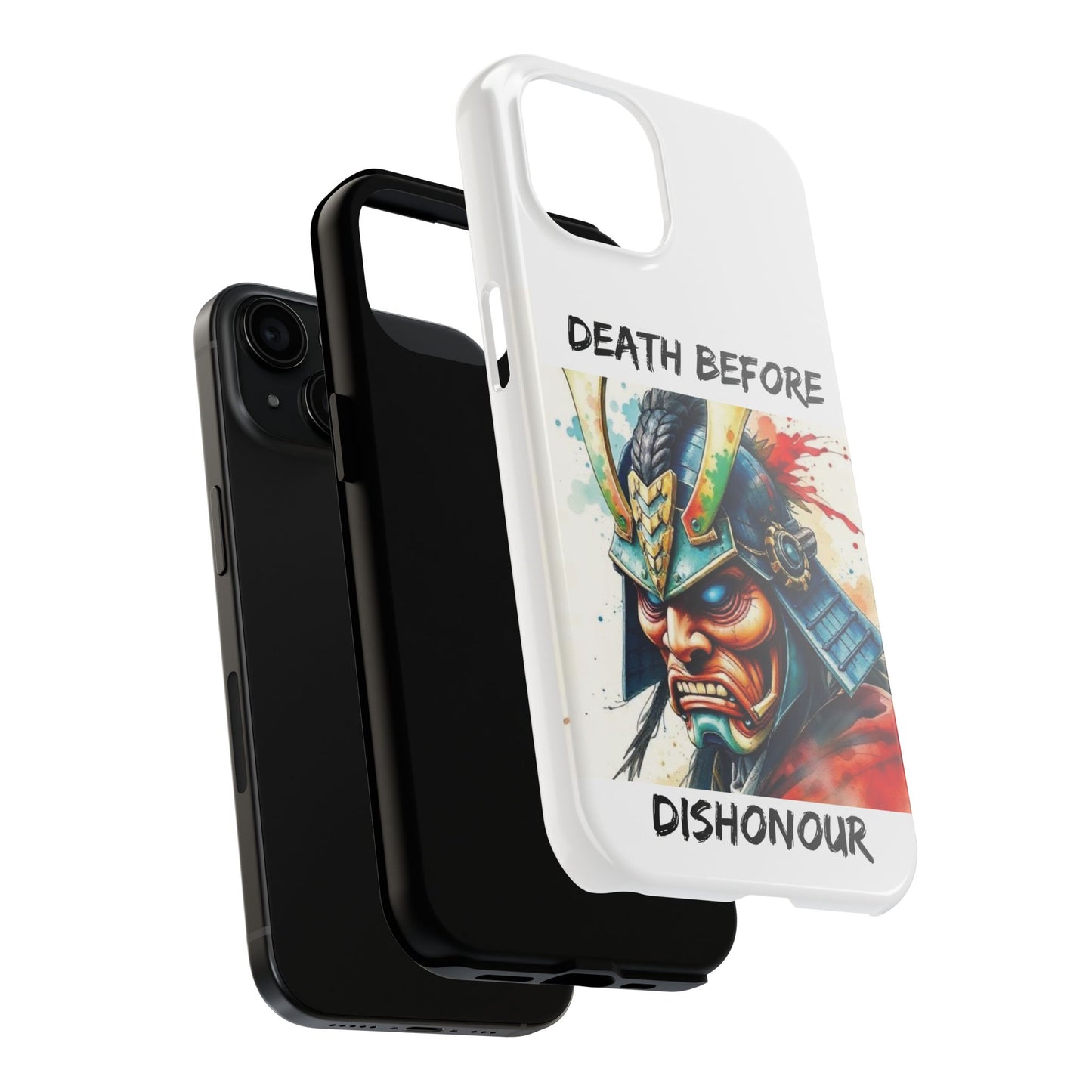 Samurai Inspired Tough Phone Case - 'Death Before Dishonour'