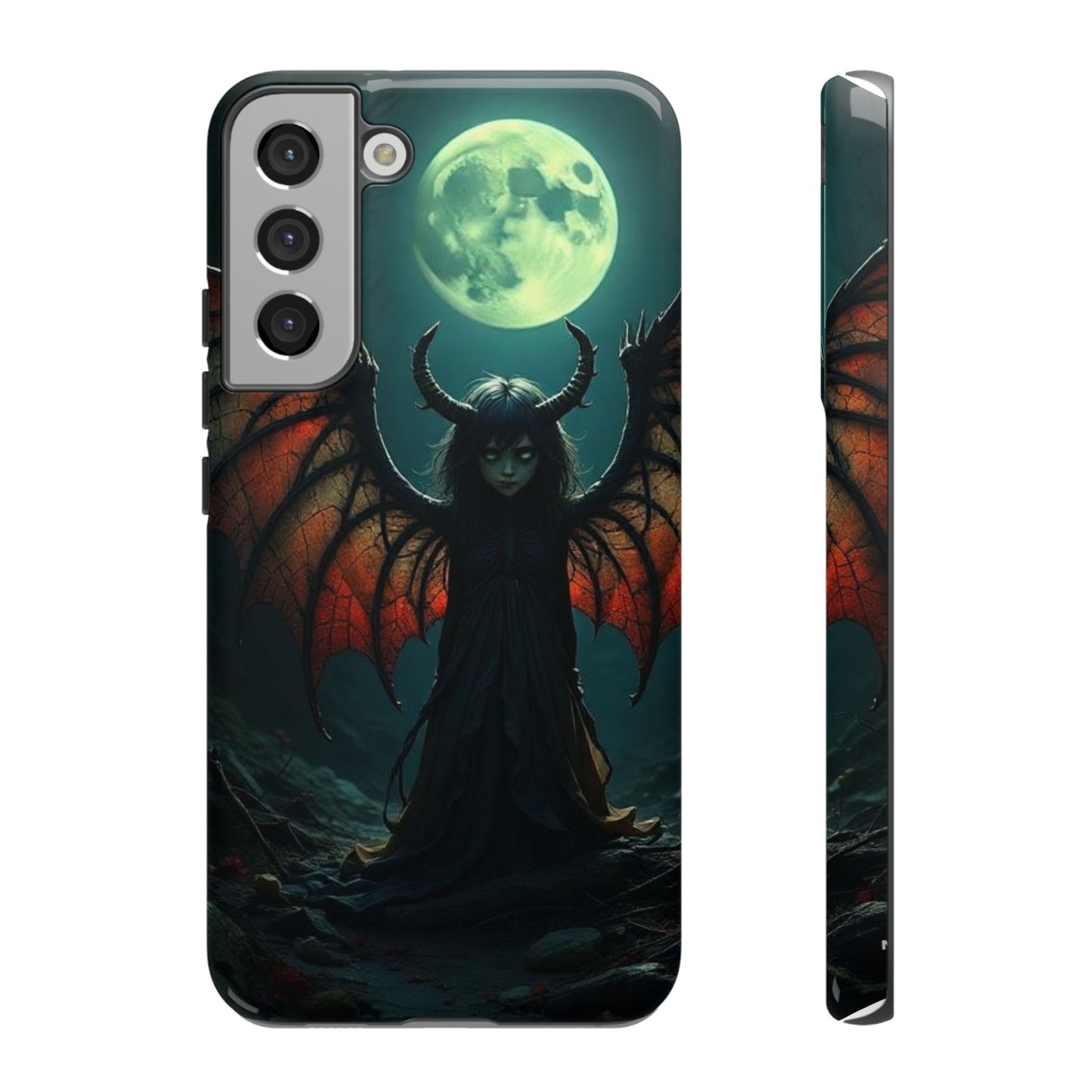 Gothic Phone Case Featuring Enigmatic Creature - Perfect for Halloween, Spooky Aesthetics, Witchy Gifts, Artistic Protection