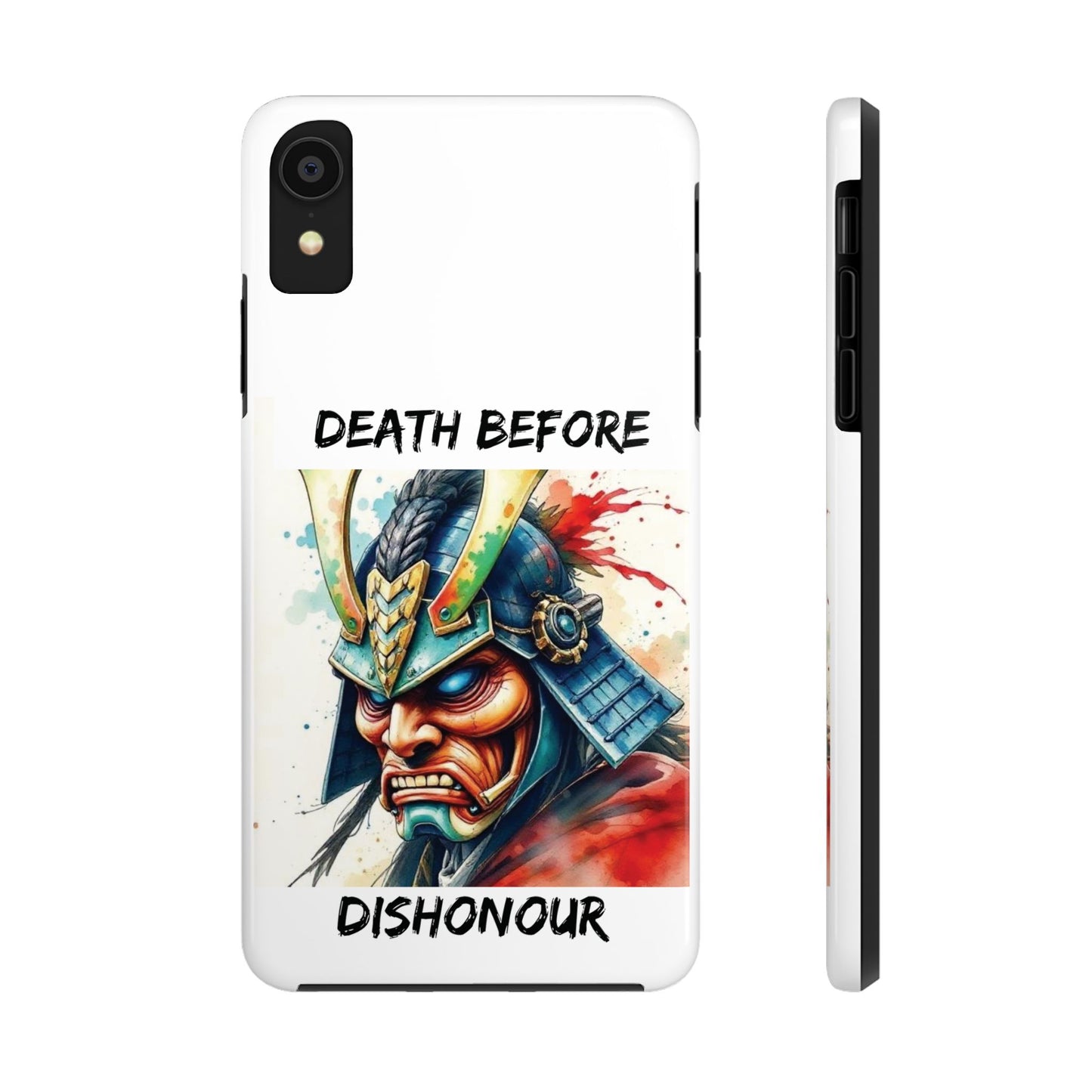 Samurai Inspired Tough Phone Case - 'Death Before Dishonour'