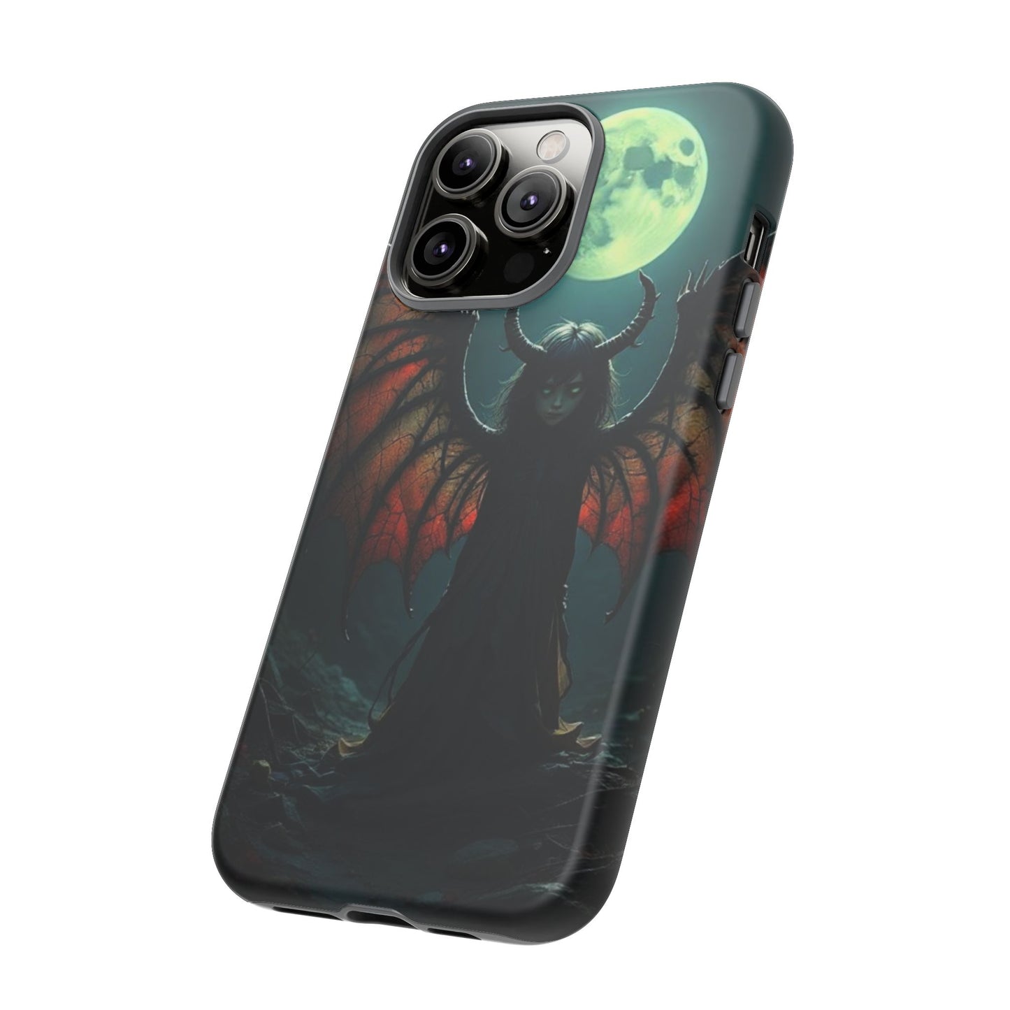 Gothic Phone Case Featuring Enigmatic Creature - Perfect for Halloween, Spooky Aesthetics, Witchy Gifts, Artistic Protection
