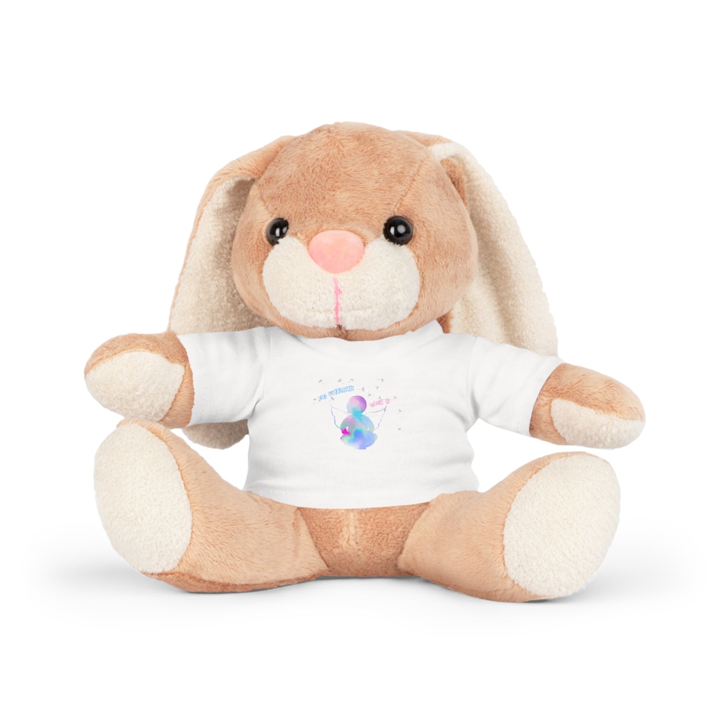 Adorable Plush Toy with Custom T-Shirt | Cuddle Buddy, Gift for Kids, Birthday Present, Toy for All Ages, Personalized Stuffed Animal