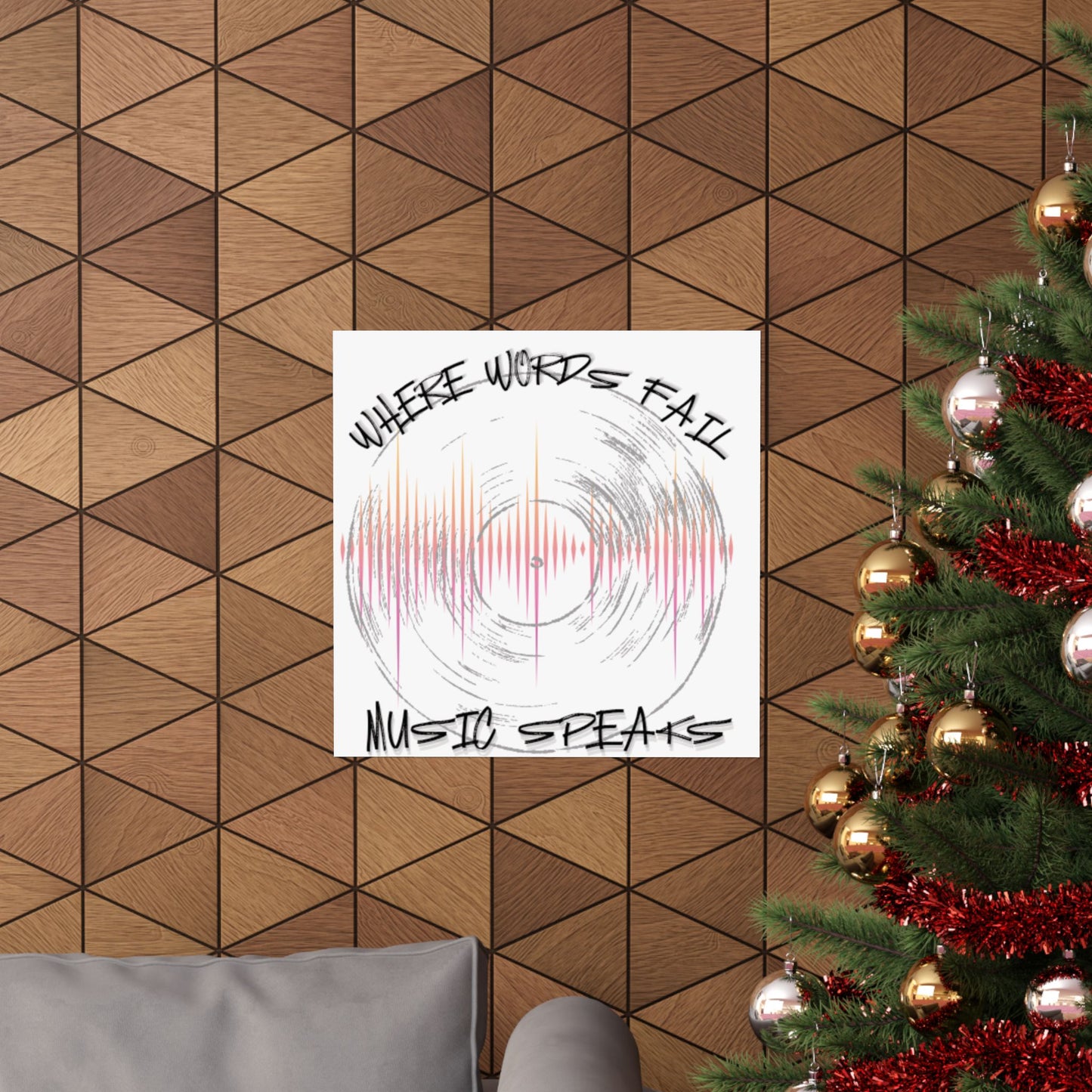 Inspirational Music Poster, Wall Art, Gift for Musicians, Music Room Decor, Quote Wall Decor, Home Office Decoration
