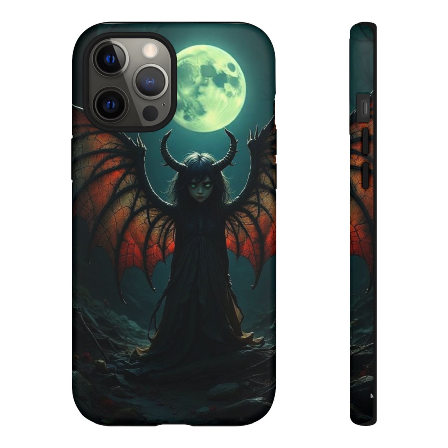 Gothic Phone Case Featuring Enigmatic Creature - Perfect for Halloween, Spooky Aesthetics, Witchy Gifts, Artistic Protection