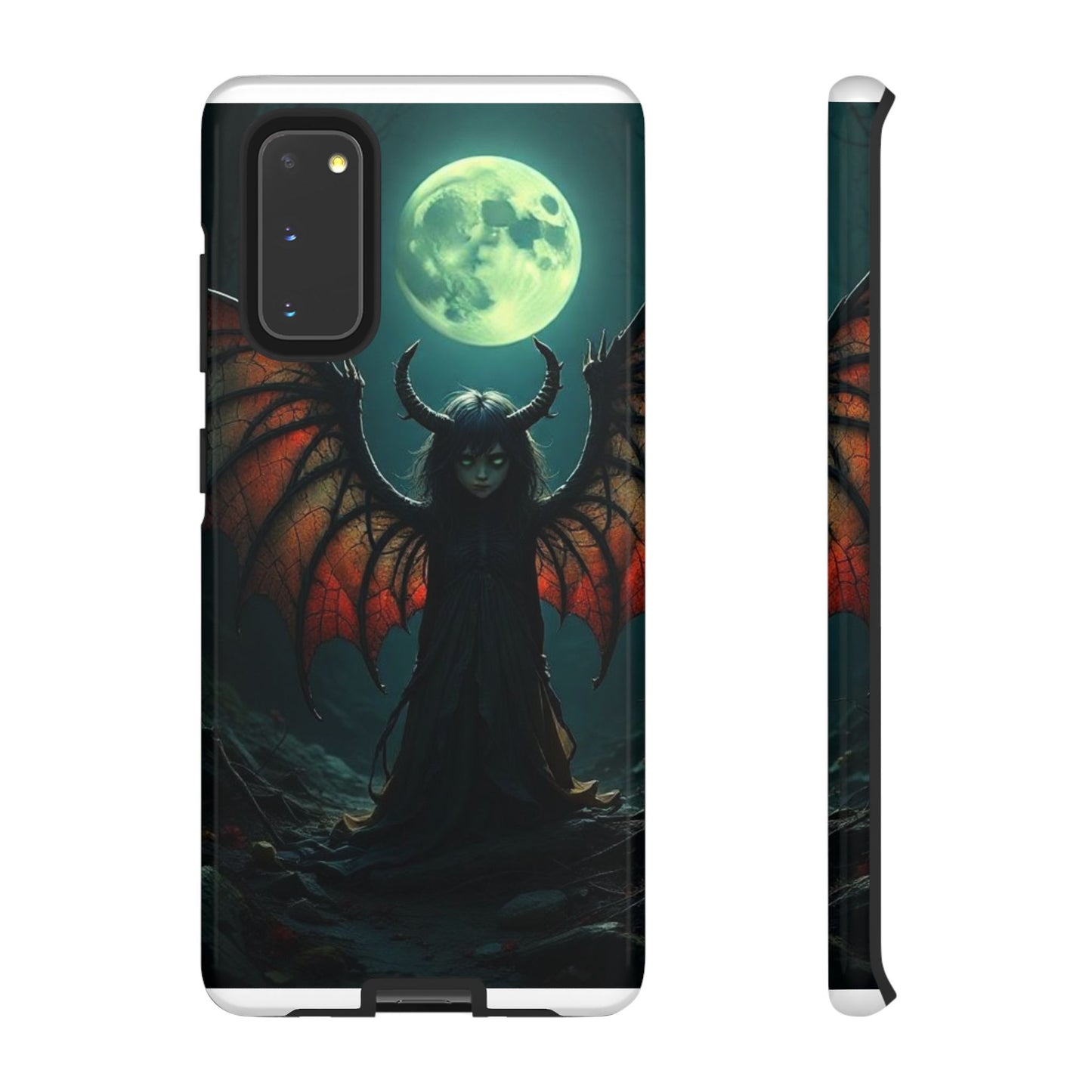 Gothic Phone Case Featuring Enigmatic Creature - Perfect for Halloween, Spooky Aesthetics, Witchy Gifts, Artistic Protection