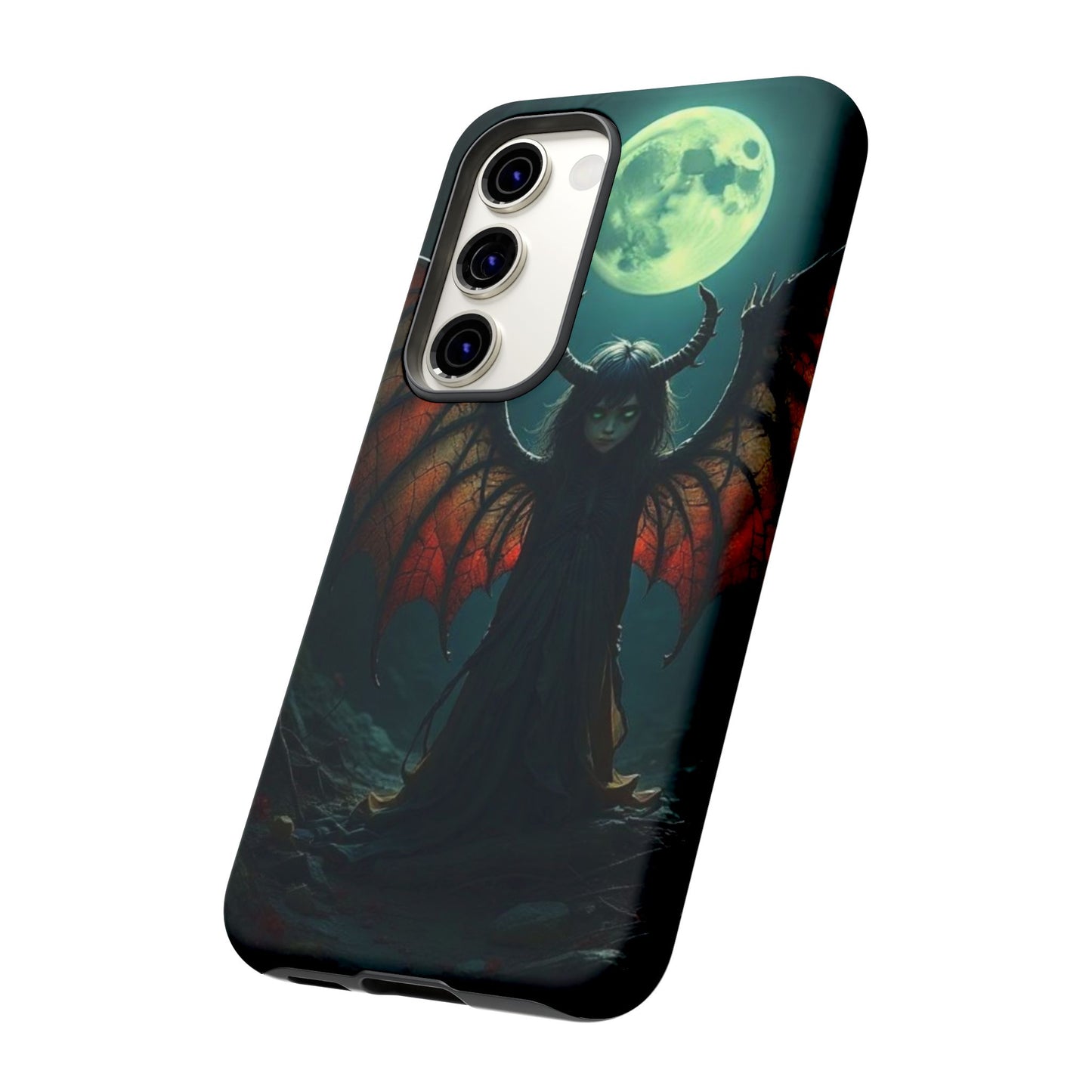 Gothic Phone Case Featuring Enigmatic Creature - Perfect for Halloween, Spooky Aesthetics, Witchy Gifts, Artistic Protection