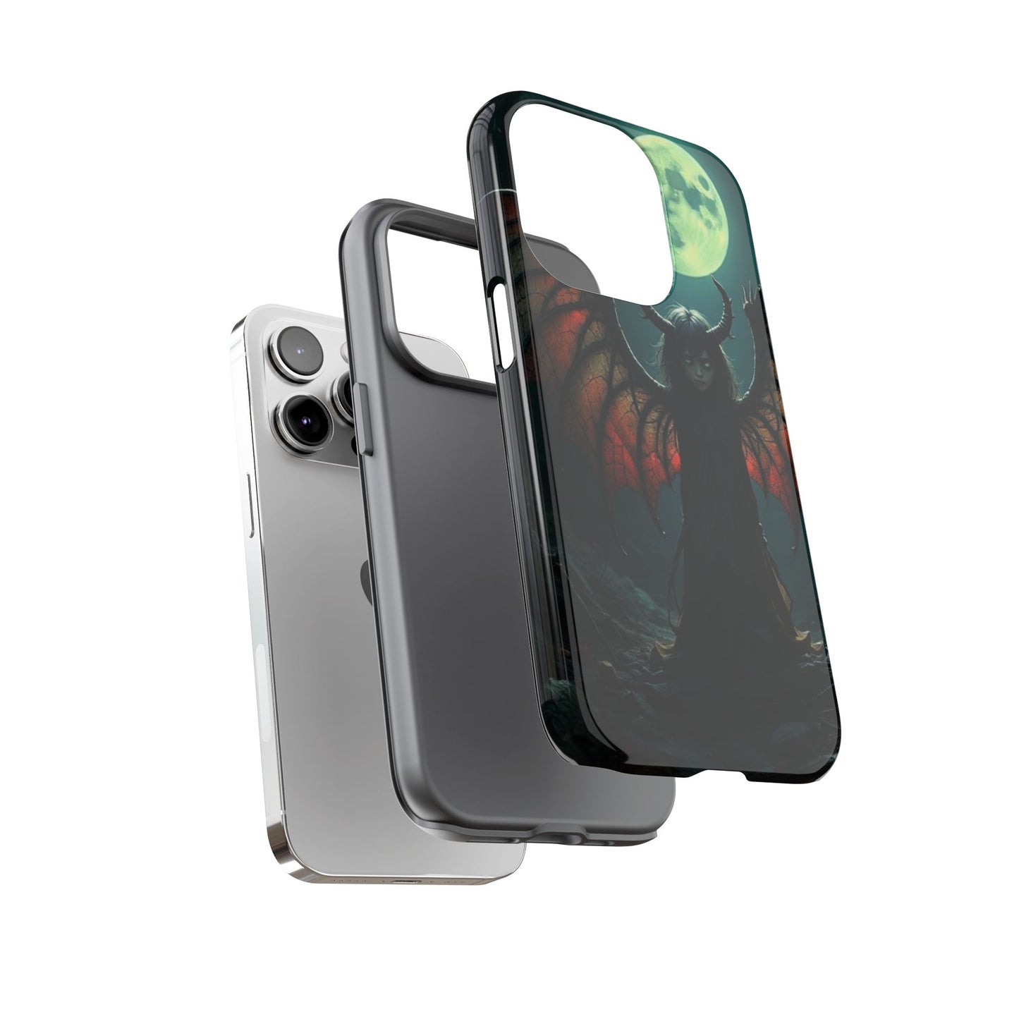 Gothic Phone Case Featuring Enigmatic Creature - Perfect for Halloween, Spooky Aesthetics, Witchy Gifts, Artistic Protection