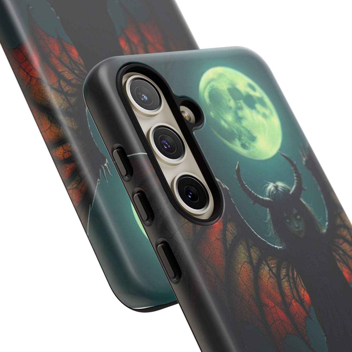 Gothic Phone Case Featuring Enigmatic Creature - Perfect for Halloween, Spooky Aesthetics, Witchy Gifts, Artistic Protection
