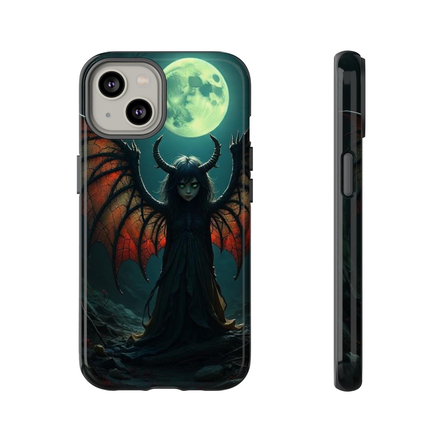 Gothic Phone Case Featuring Enigmatic Creature - Perfect for Halloween, Spooky Aesthetics, Witchy Gifts, Artistic Protection