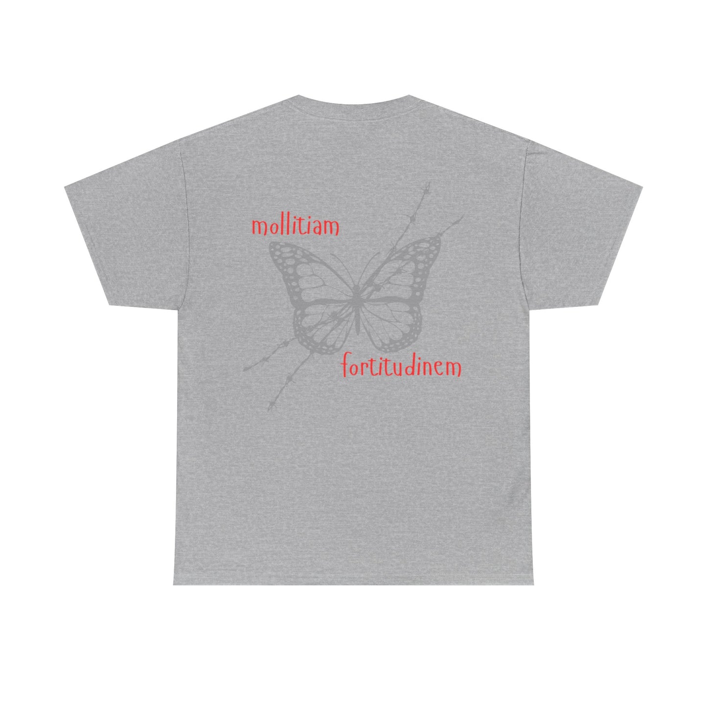 Butterfly Unisex Heavy Cotton Tee | Inspirational Graphic Shirt, Casual Wear, Gift for Nature Lovers, Birthday Gift, Everyday Essentials