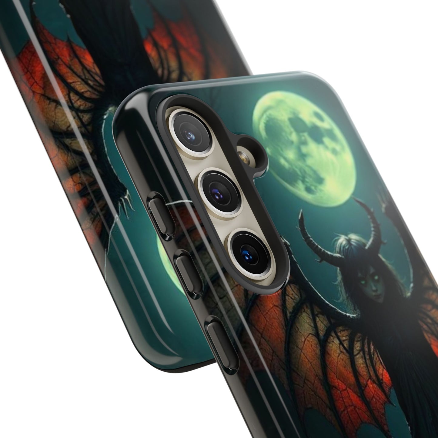 Gothic Phone Case Featuring Enigmatic Creature - Perfect for Halloween, Spooky Aesthetics, Witchy Gifts, Artistic Protection