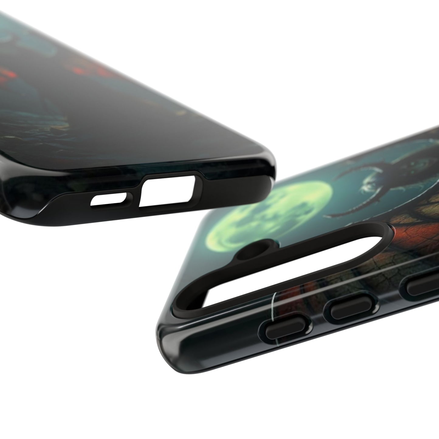 Gothic Phone Case Featuring Enigmatic Creature - Perfect for Halloween, Spooky Aesthetics, Witchy Gifts, Artistic Protection