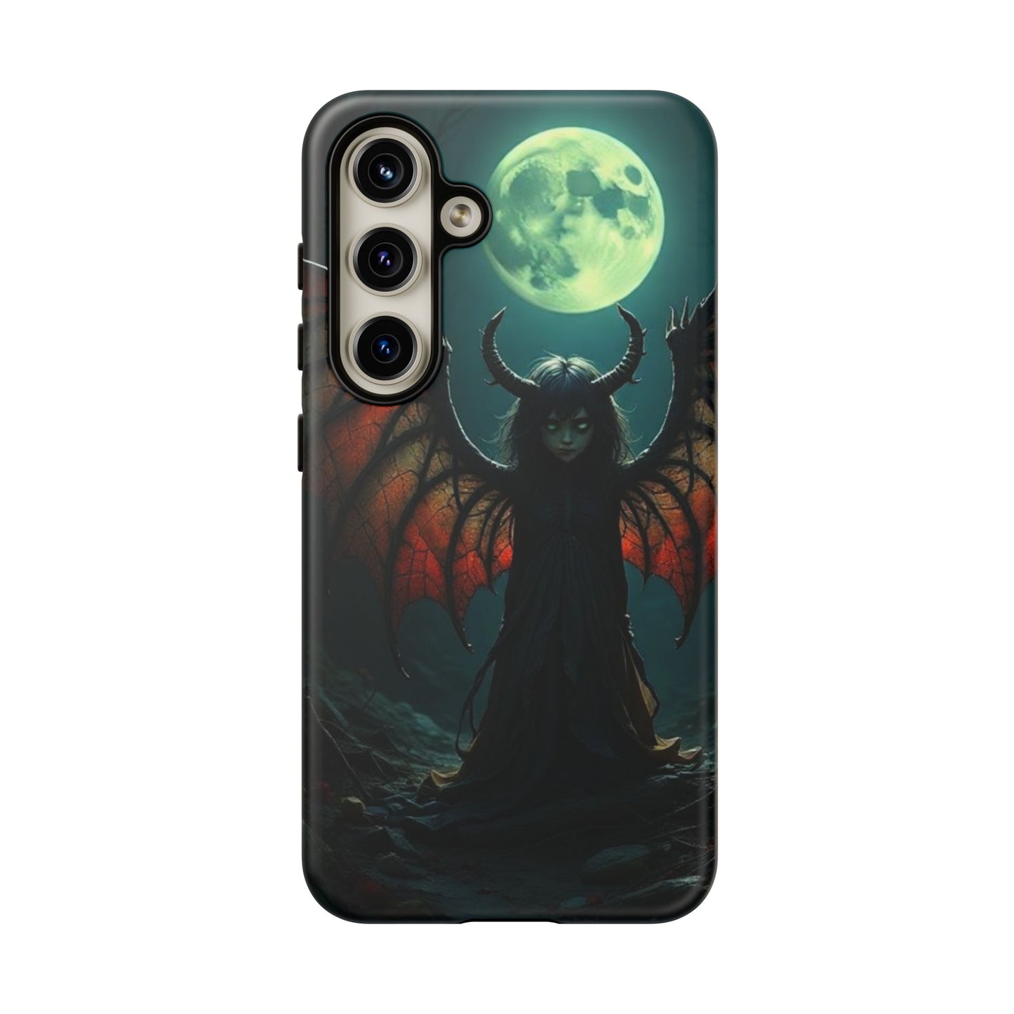 Gothic Phone Case Featuring Enigmatic Creature - Perfect for Halloween, Spooky Aesthetics, Witchy Gifts, Artistic Protection