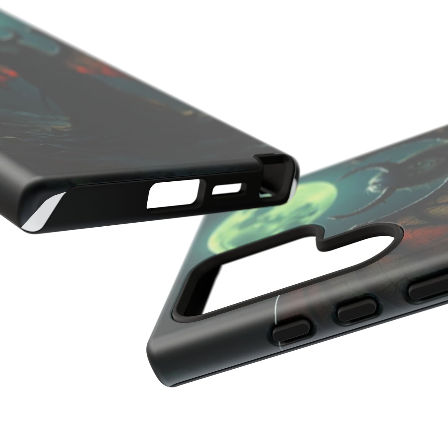 Gothic Phone Case Featuring Enigmatic Creature - Perfect for Halloween, Spooky Aesthetics, Witchy Gifts, Artistic Protection