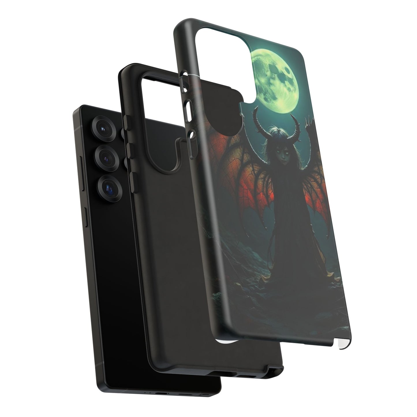 Gothic Phone Case Featuring Enigmatic Creature - Perfect for Halloween, Spooky Aesthetics, Witchy Gifts, Artistic Protection