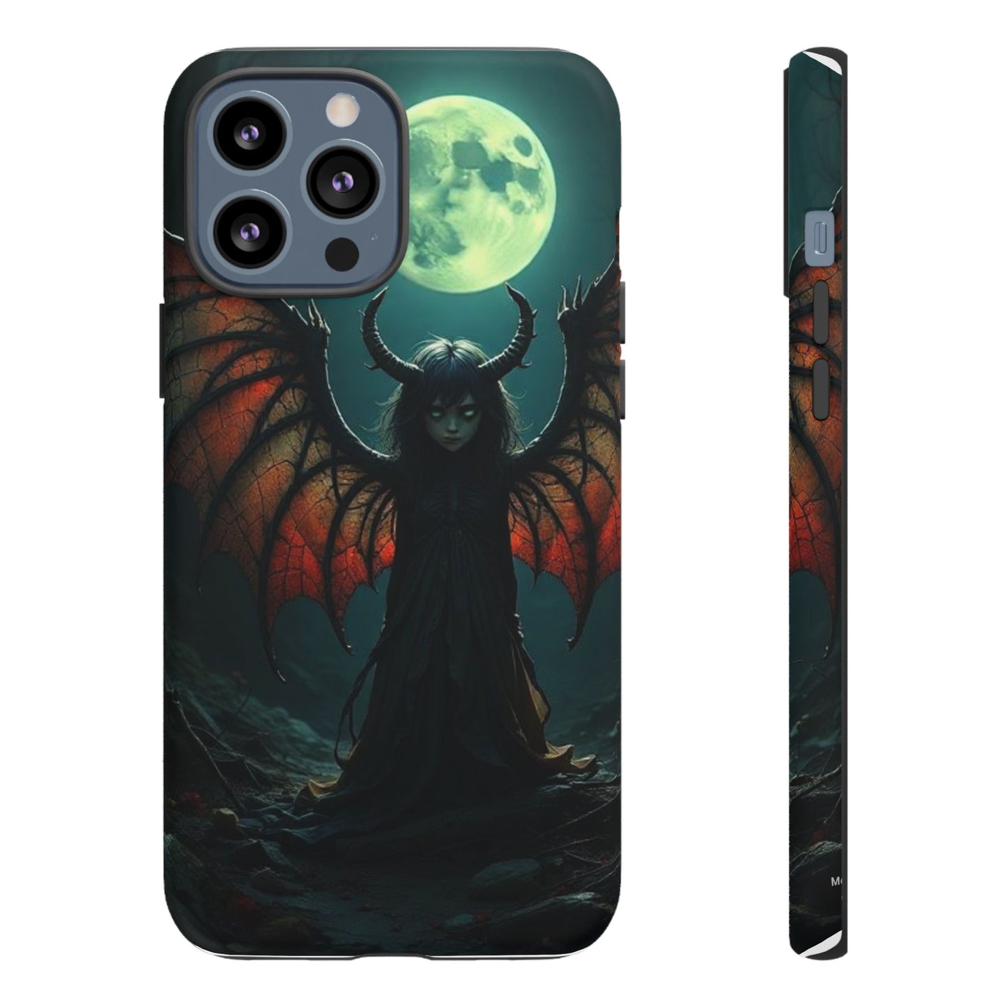 Gothic Phone Case Featuring Enigmatic Creature - Perfect for Halloween, Spooky Aesthetics, Witchy Gifts, Artistic Protection