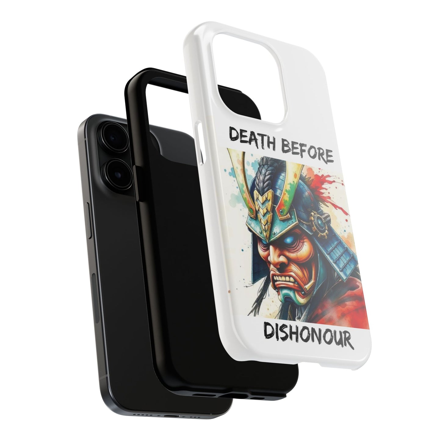 Samurai Inspired Tough Phone Case - 'Death Before Dishonour'