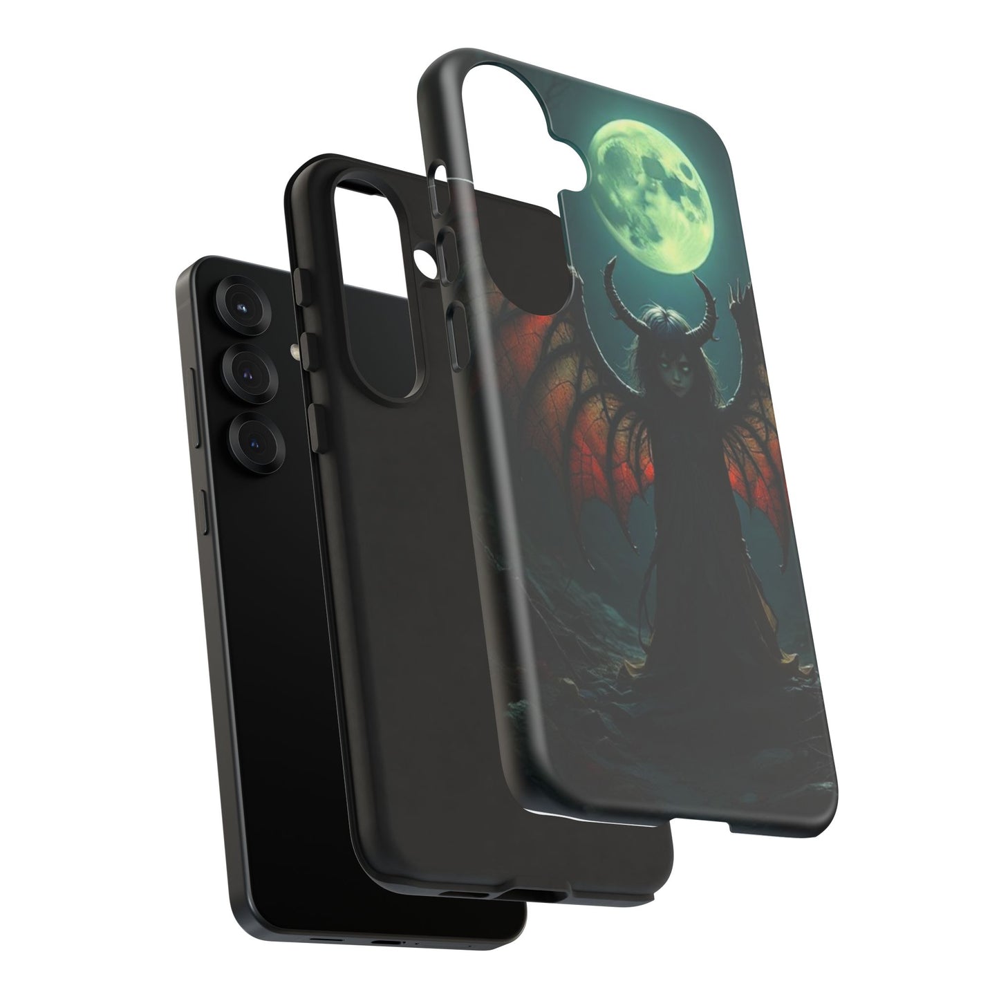 Gothic Phone Case Featuring Enigmatic Creature - Perfect for Halloween, Spooky Aesthetics, Witchy Gifts, Artistic Protection