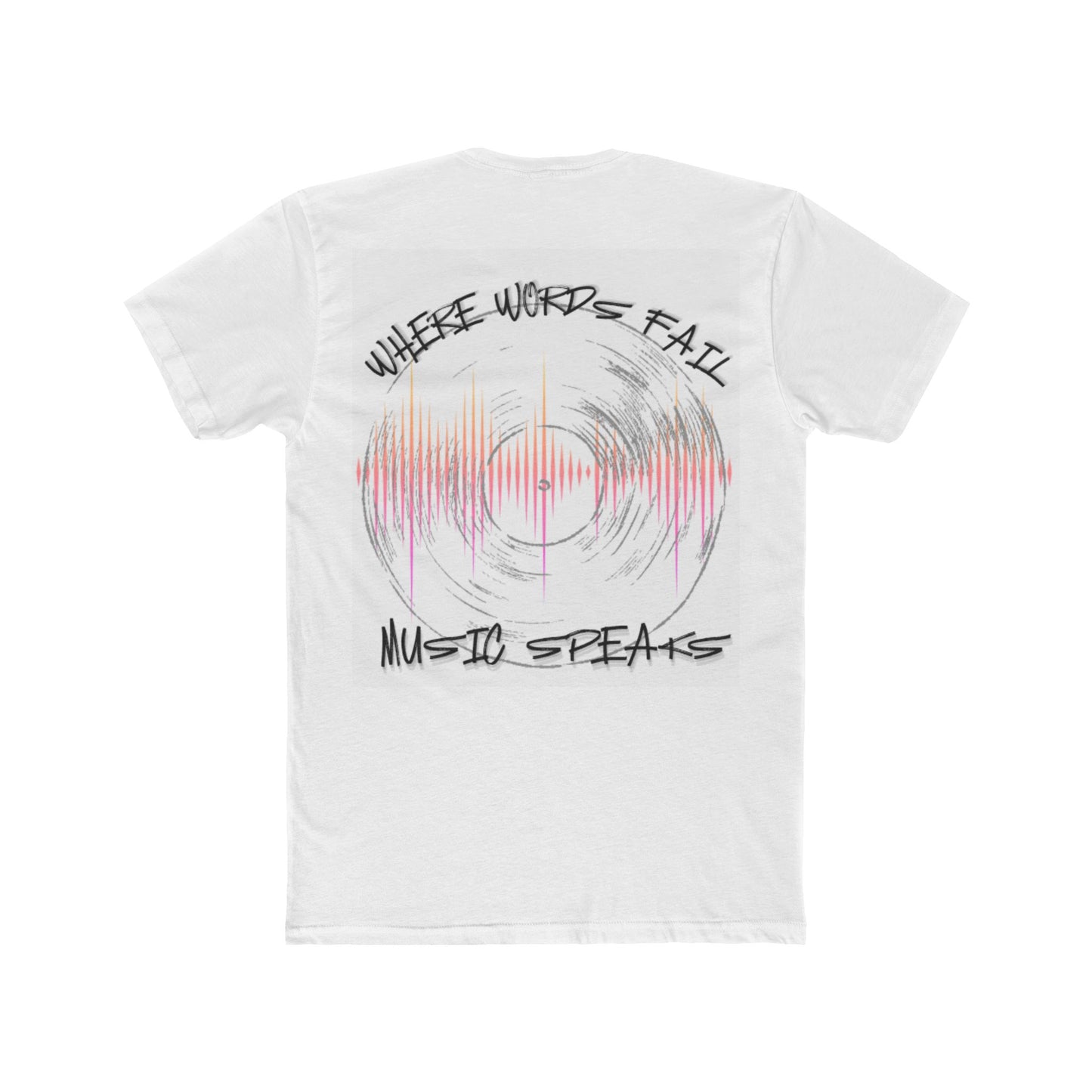 Music Vibes Unisex Cotton Crew Tee | Perfect Gift for Music Lovers, Concert Goers, Holiday Apparel, Artistic Tees, Unique T-Shirt