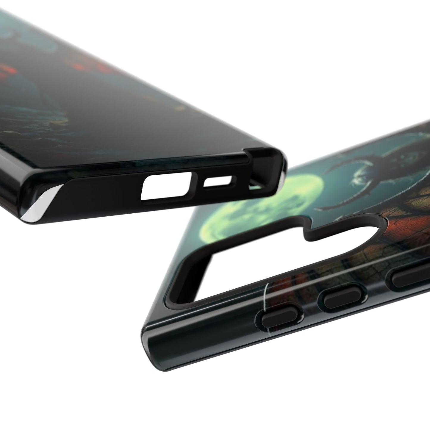 Gothic Phone Case Featuring Enigmatic Creature - Perfect for Halloween, Spooky Aesthetics, Witchy Gifts, Artistic Protection