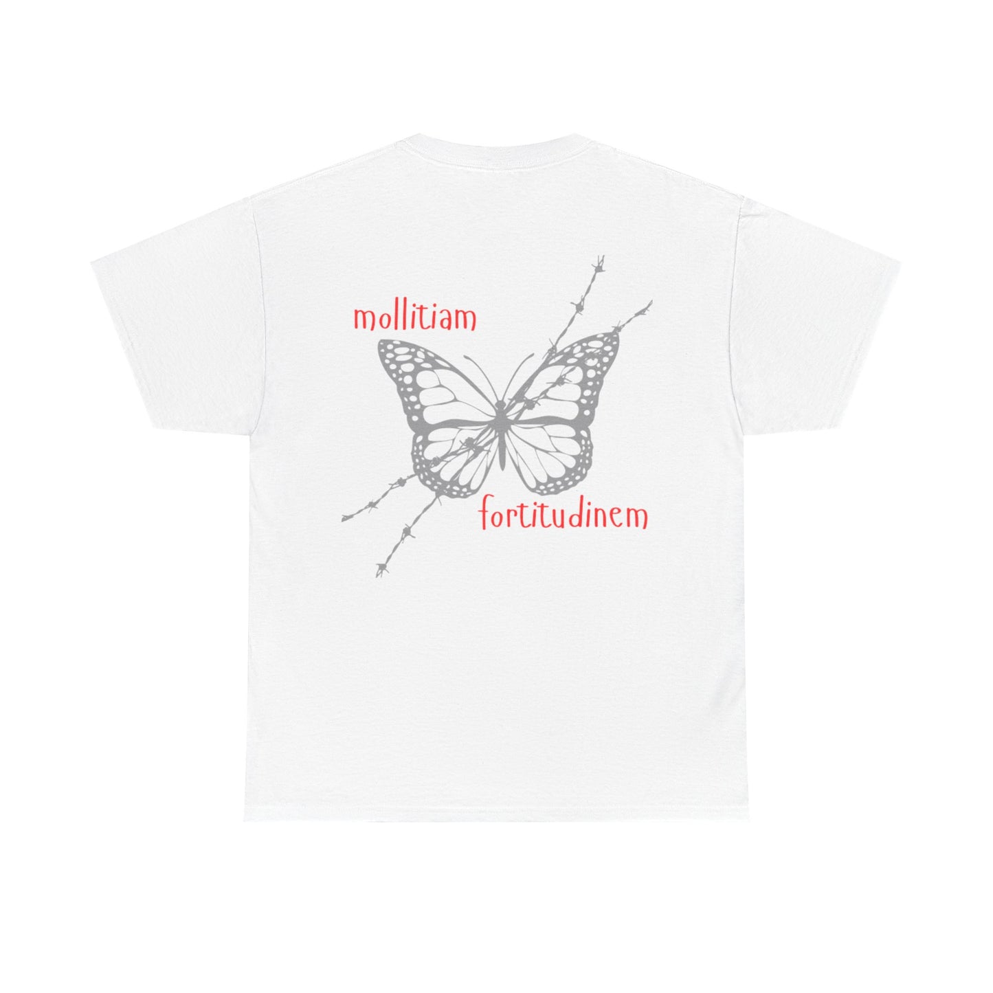 Butterfly Unisex Heavy Cotton Tee | Inspirational Graphic Shirt, Casual Wear, Gift for Nature Lovers, Birthday Gift, Everyday Essentials