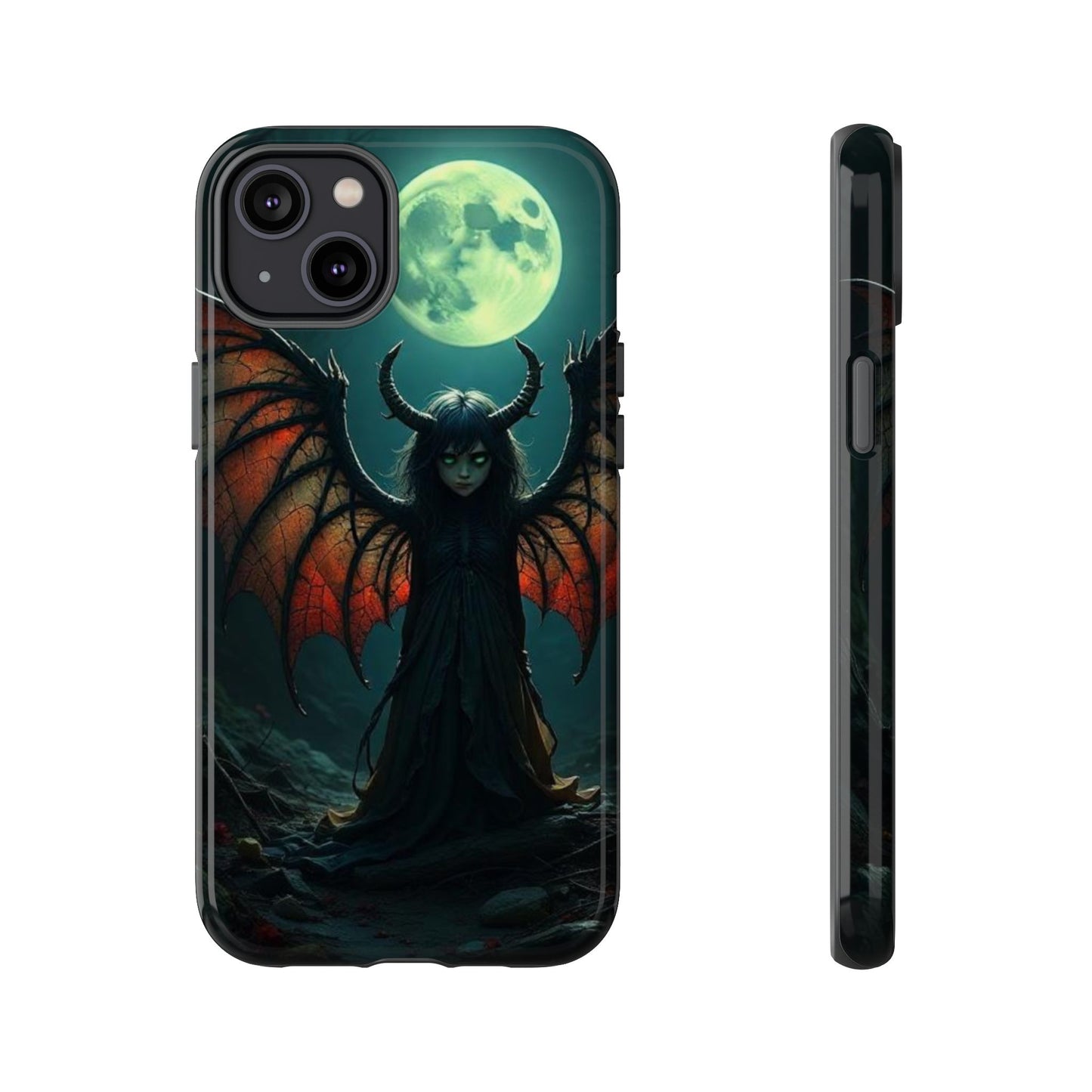 Gothic Phone Case Featuring Enigmatic Creature - Perfect for Halloween, Spooky Aesthetics, Witchy Gifts, Artistic Protection